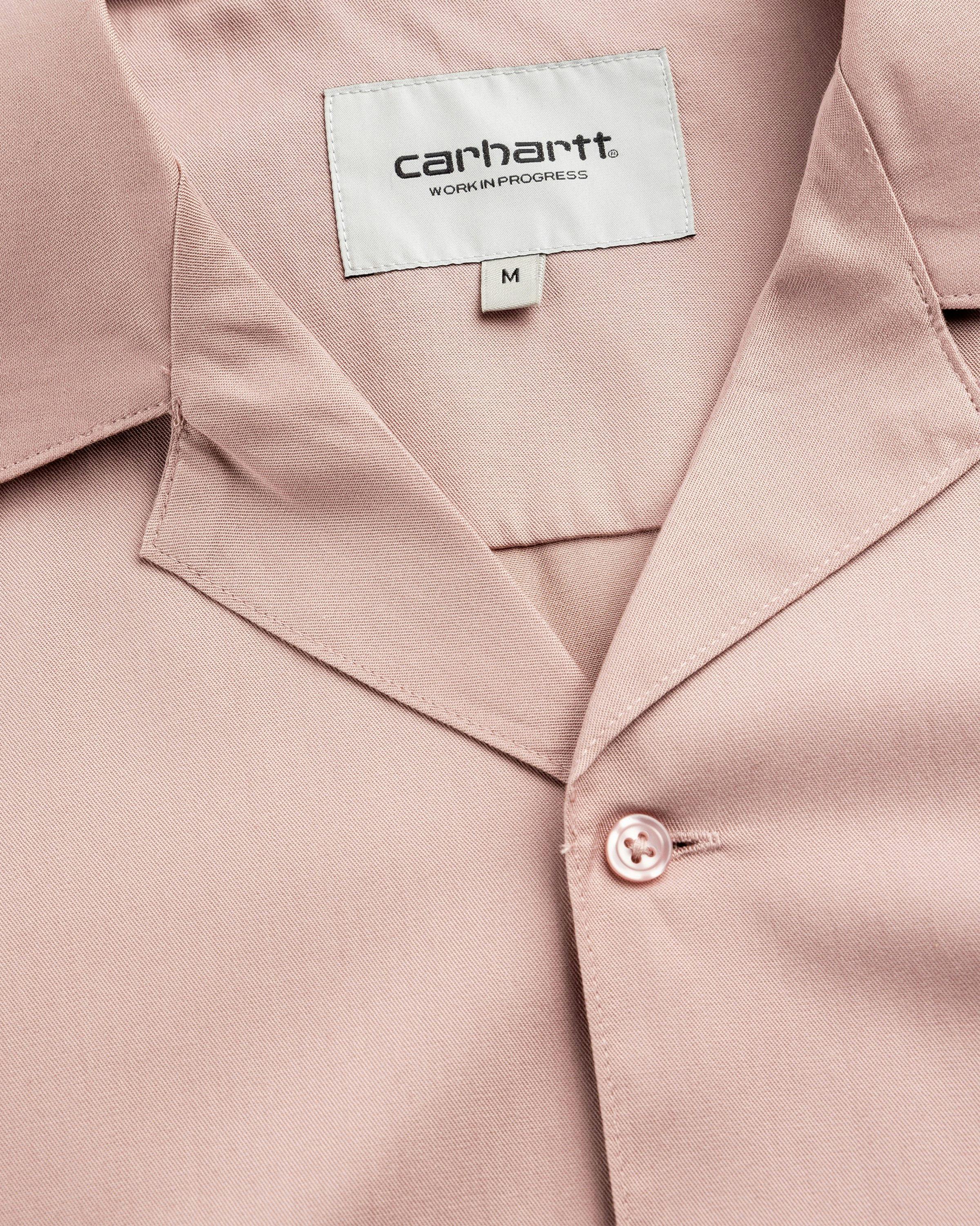 大人気★CARHARTT★S/S DELRAY SHIRT シャツ(GLASSY PINK/追跡O) Carhartt WIP – S/S Delray Shirt Glassy Pink/Black