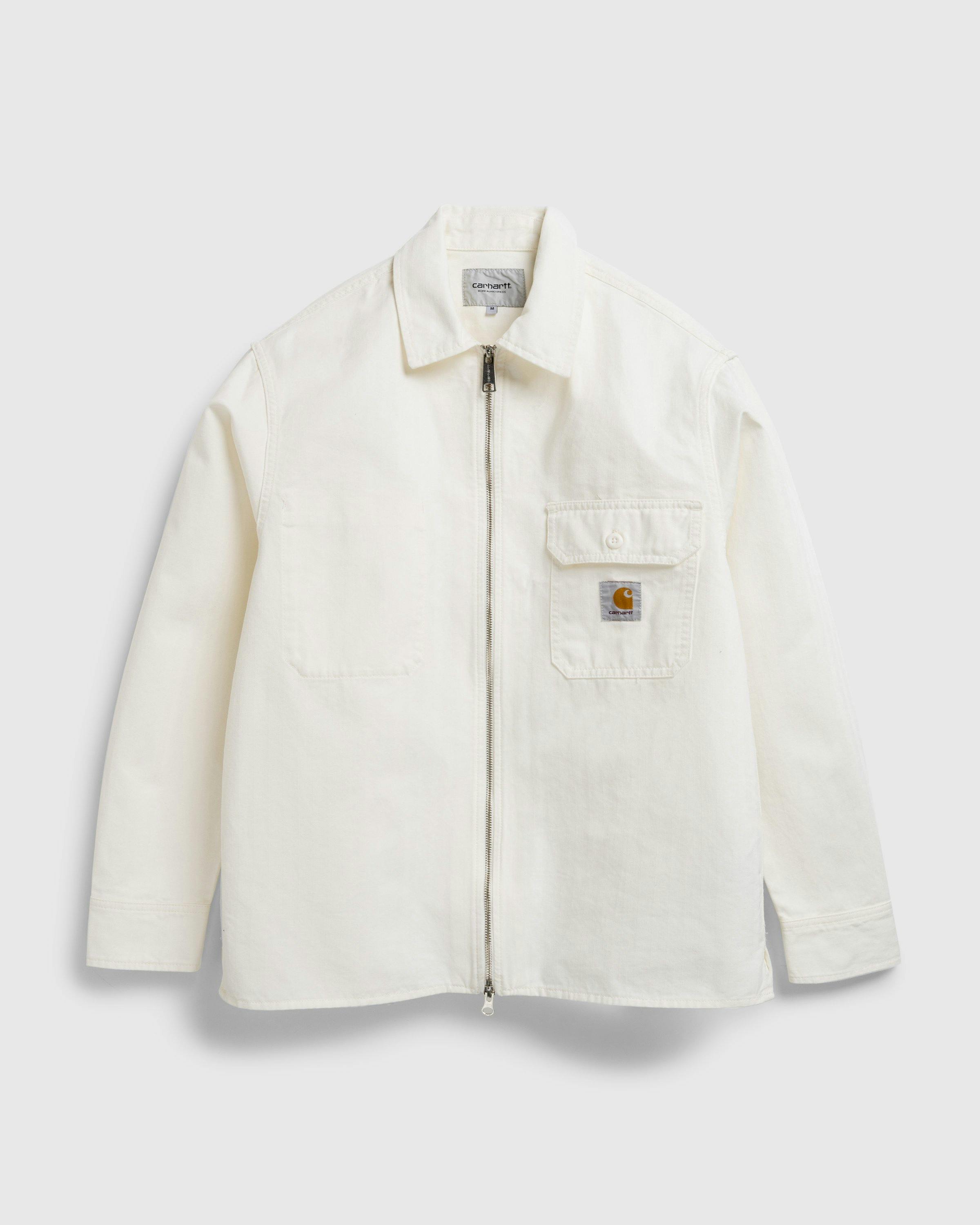 Carhartt WIP - Rainer Shirt Jac OffWhite /rinsed - Clothing - White - Image 1