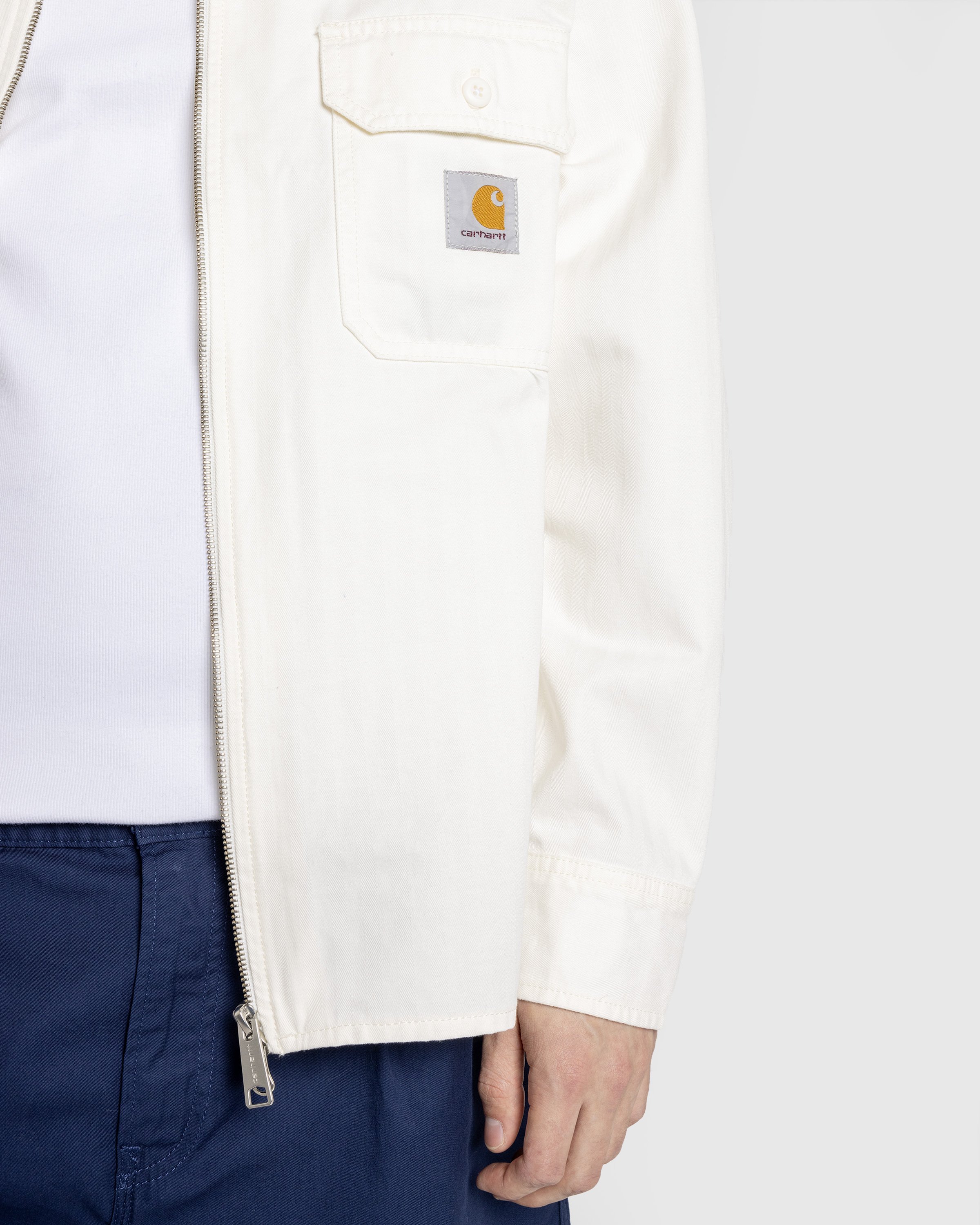 Carhartt WIP - Rainer Shirt Jac OffWhite /rinsed - Clothing - White - Image 5