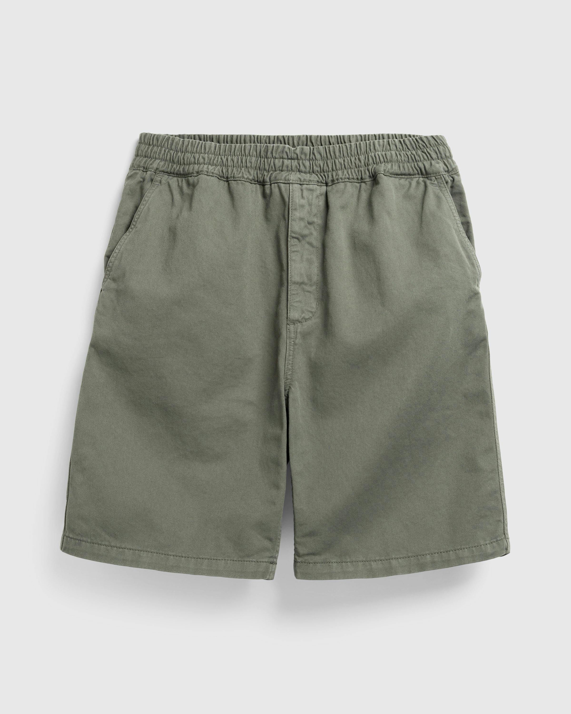 Carhartt WIP - Flint Short Park /garment dyed - Clothing - Green - Image 1