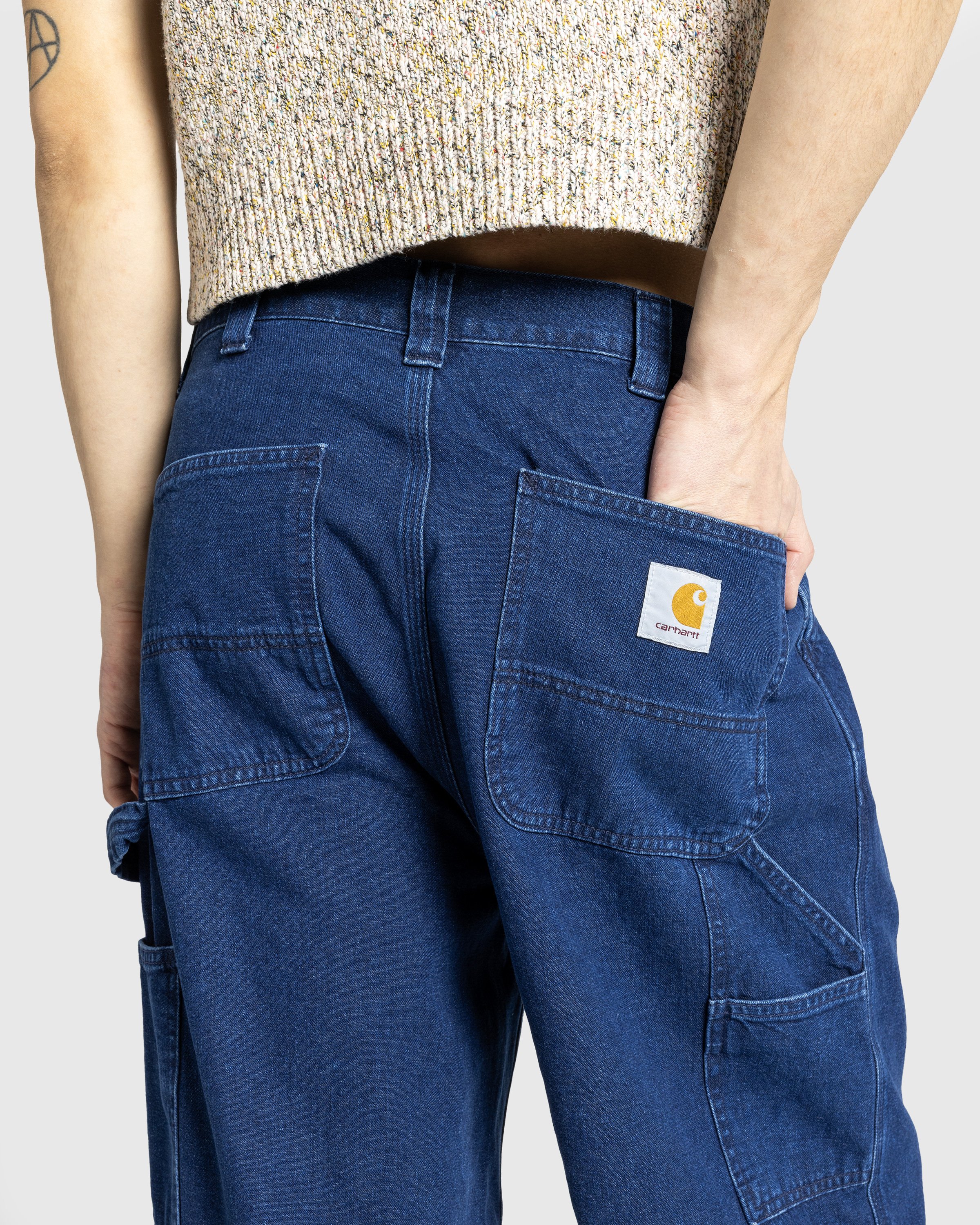 Carhartt WIP - OG Single Knee Pant Blue /stone washed - Clothing - Blue - Image 5