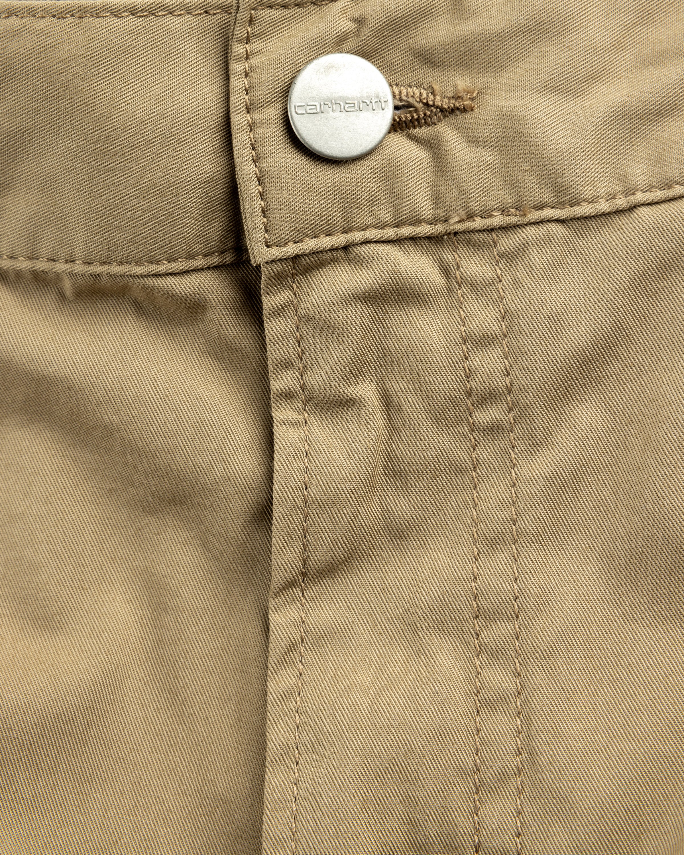 Carhartt WIP - Albert Short Leather /rinsed - Clothing - Brown - Image 6