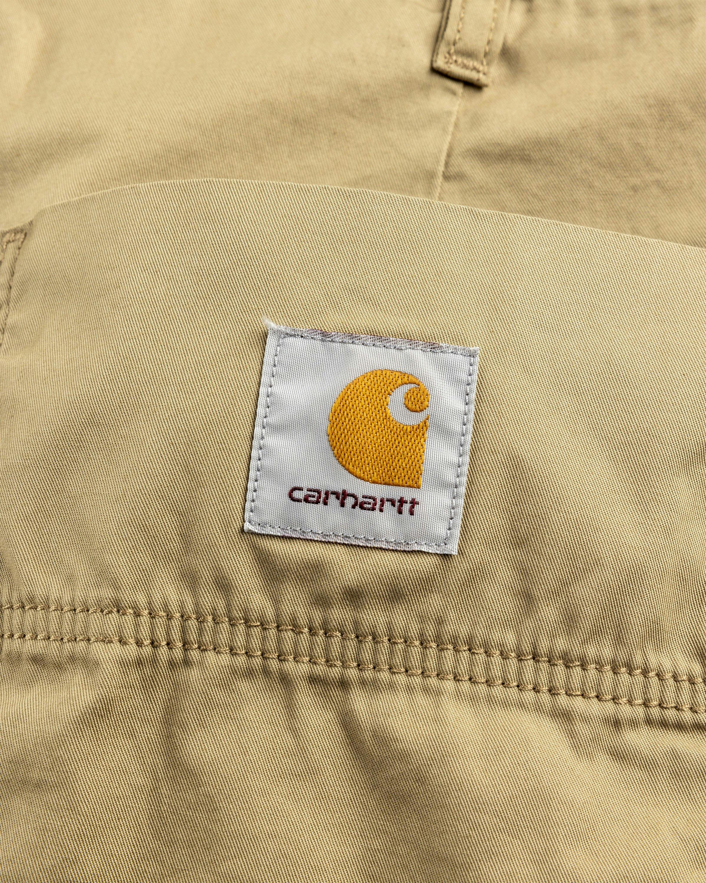 Carhartt WIP - Albert Short Leather /rinsed - Clothing - Brown - Image 7