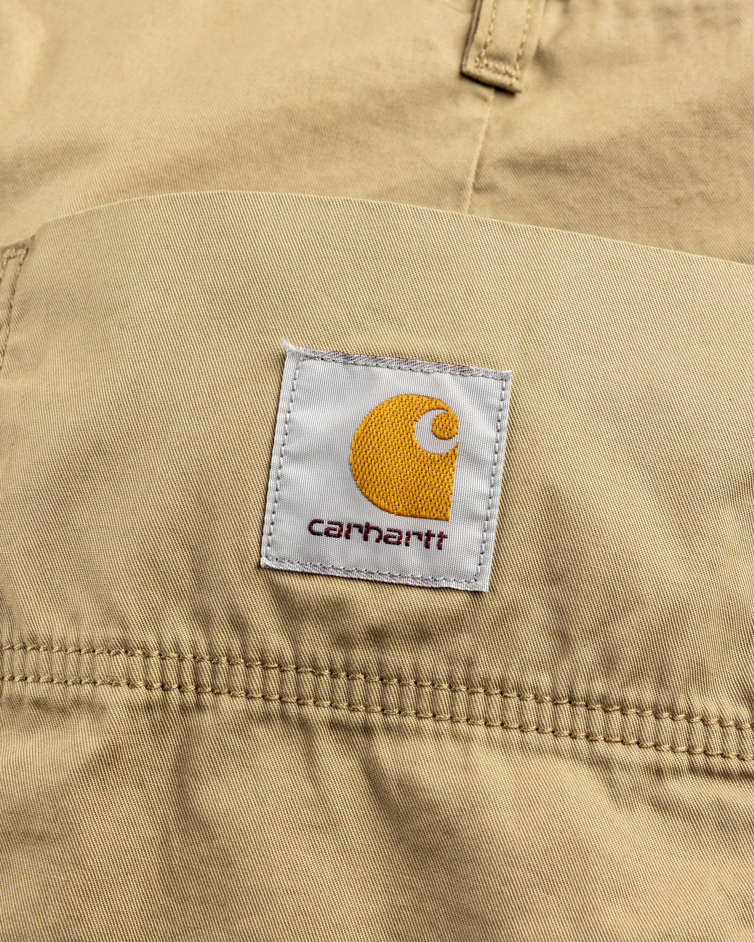 Carhartt WIP - Albert Short Leather /rinsed - Clothing - Brown - Image 7