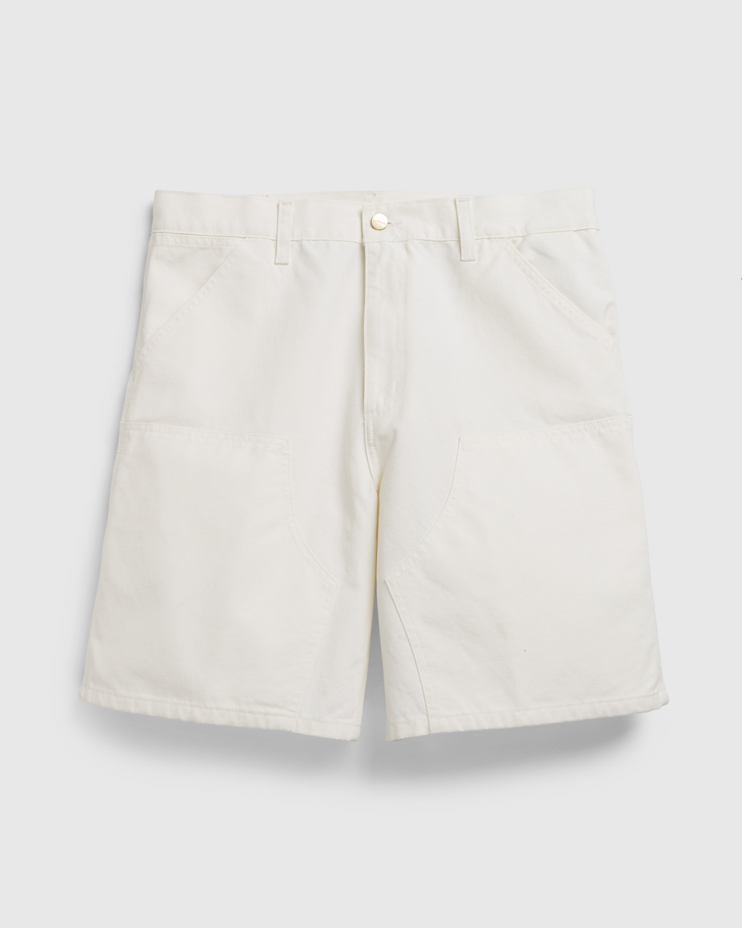 Carhartt WIP - Double Knee Short Wax /rinsed - Clothing - White - Image 1