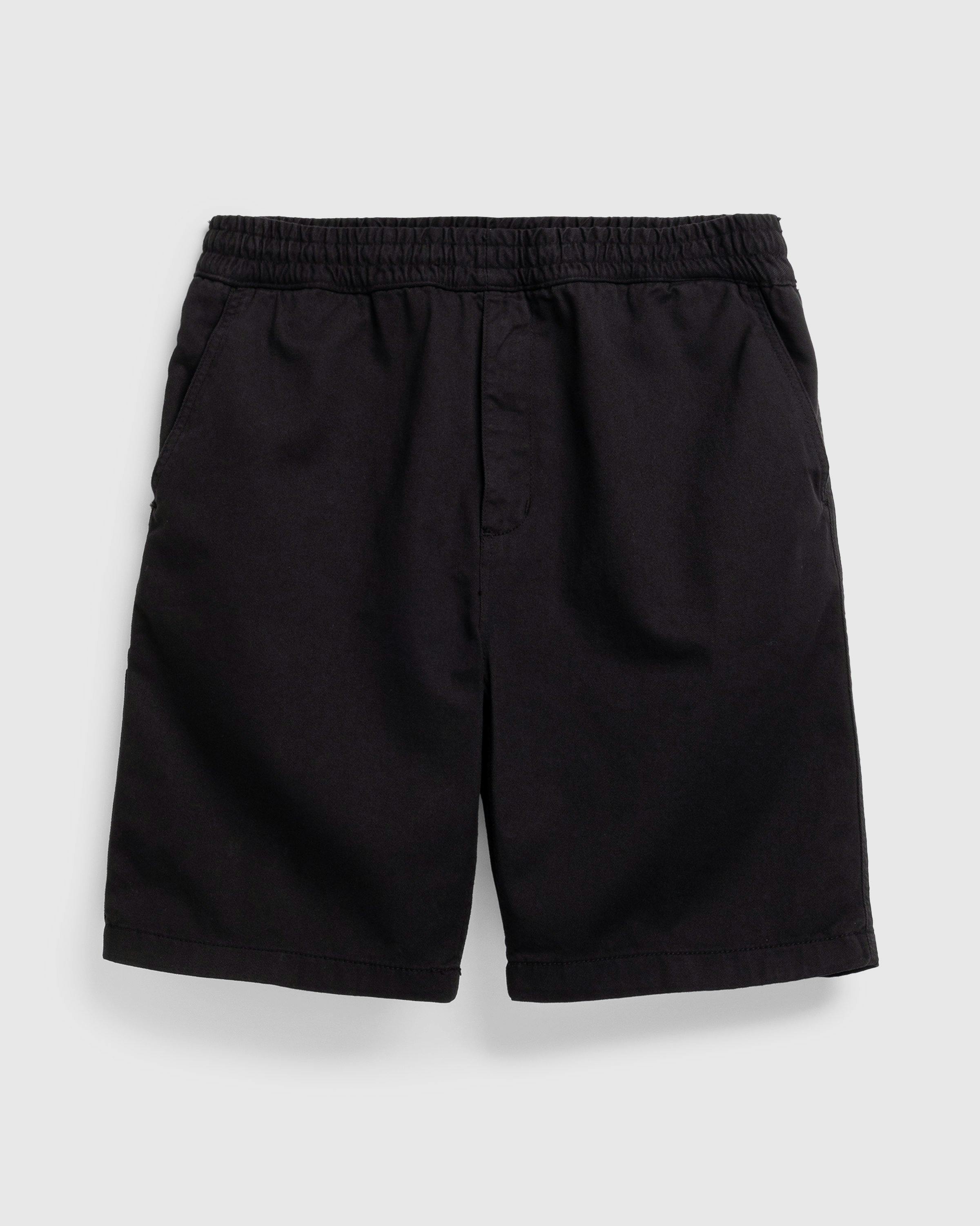 Carhartt WIP - Flint Short Black /garment dyed - Clothing - Black - Image 1