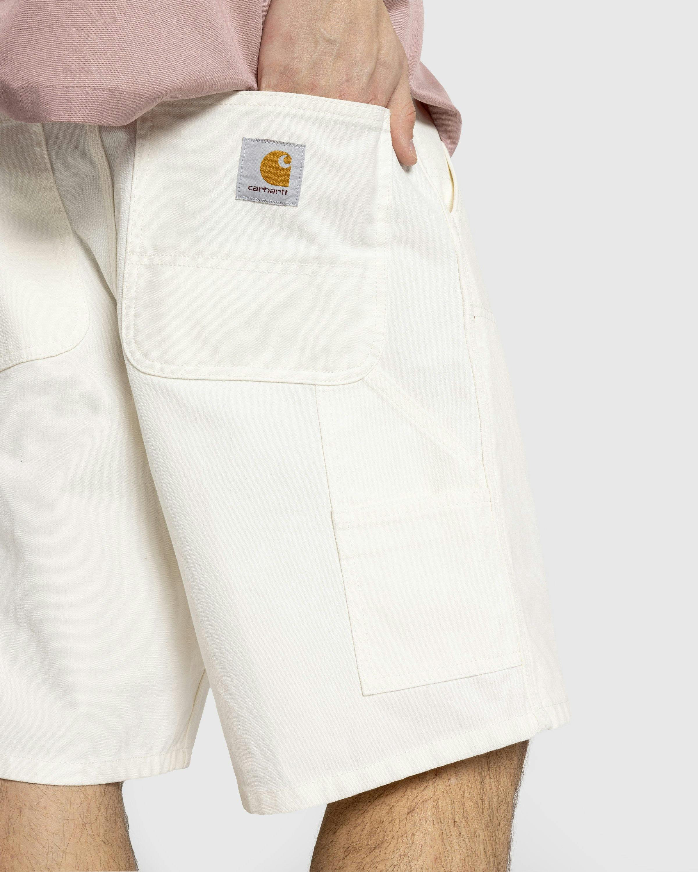 Carhartt WIP - Double Knee Short Wax /rinsed - Clothing - White - Image 5