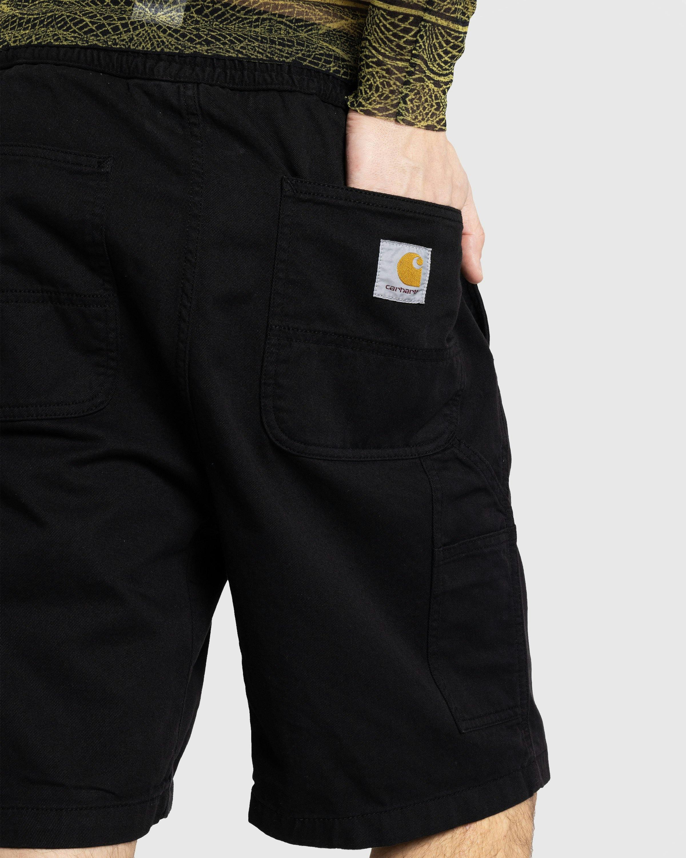 Carhartt WIP - Flint Short Black /garment dyed - Clothing - Black - Image 5