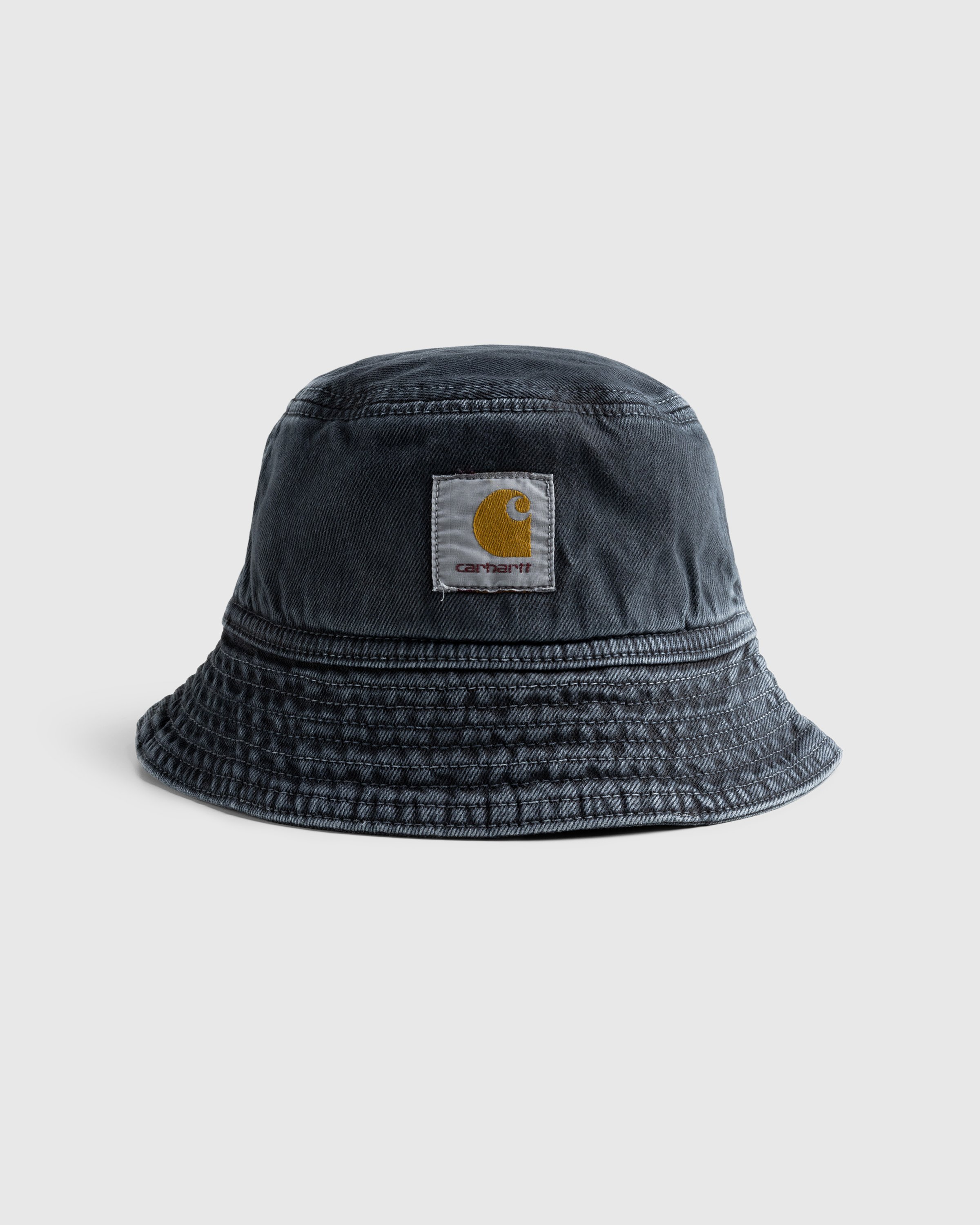 Carhartt WIP - Garrison Bucket Hat Black /stone dyed - Accessories - Black - Image 1