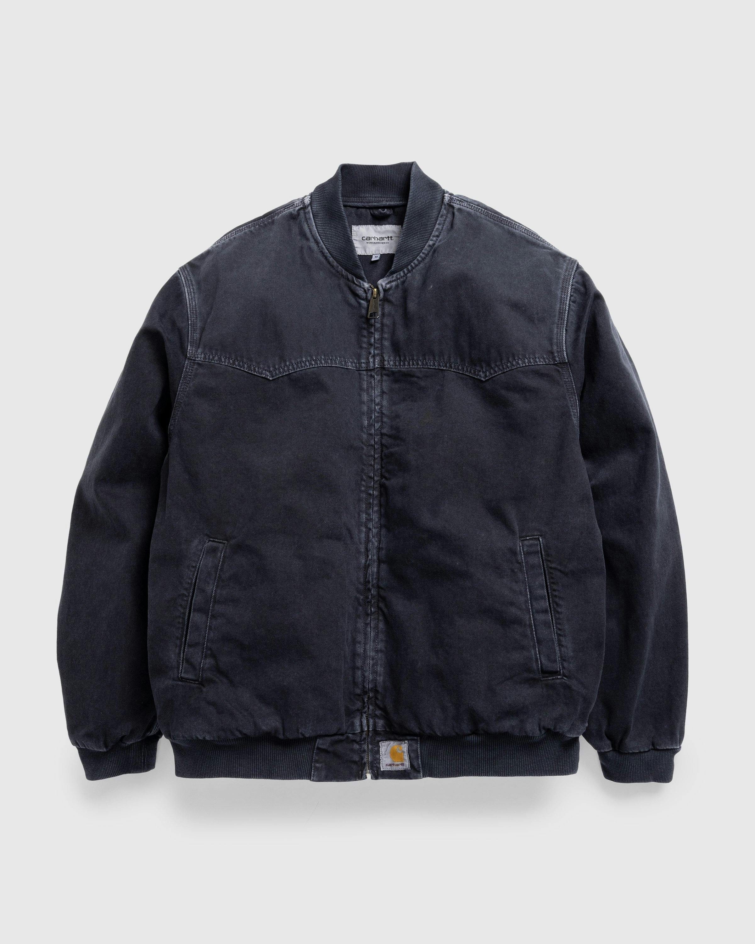 Carhartt WIP - OG Santa Fe Bomber Black /stone dyed - Clothing - Black - Image 1