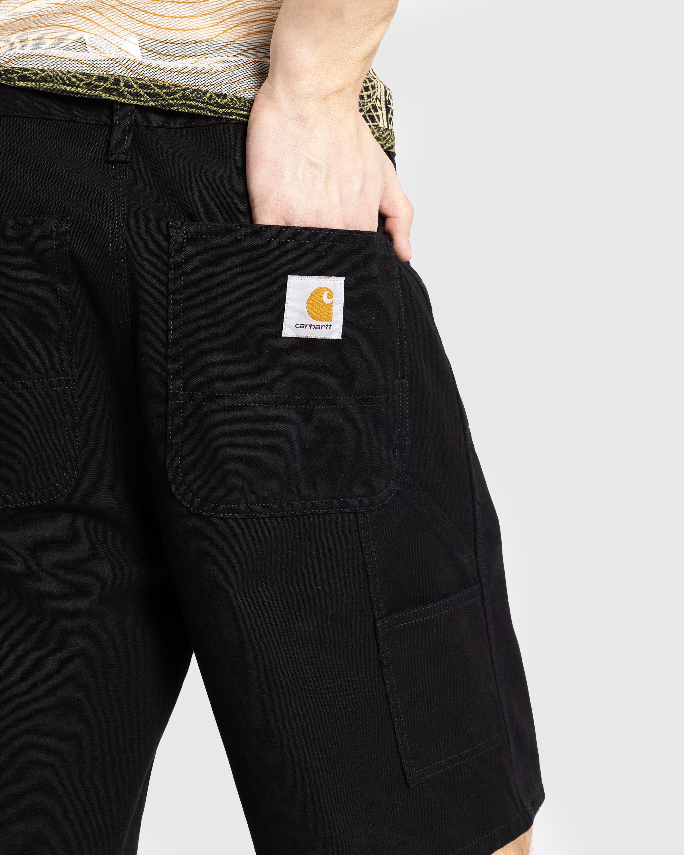 Carhartt WIP - Double Knee Short Black /rinsed - Clothing - Black - Image 5