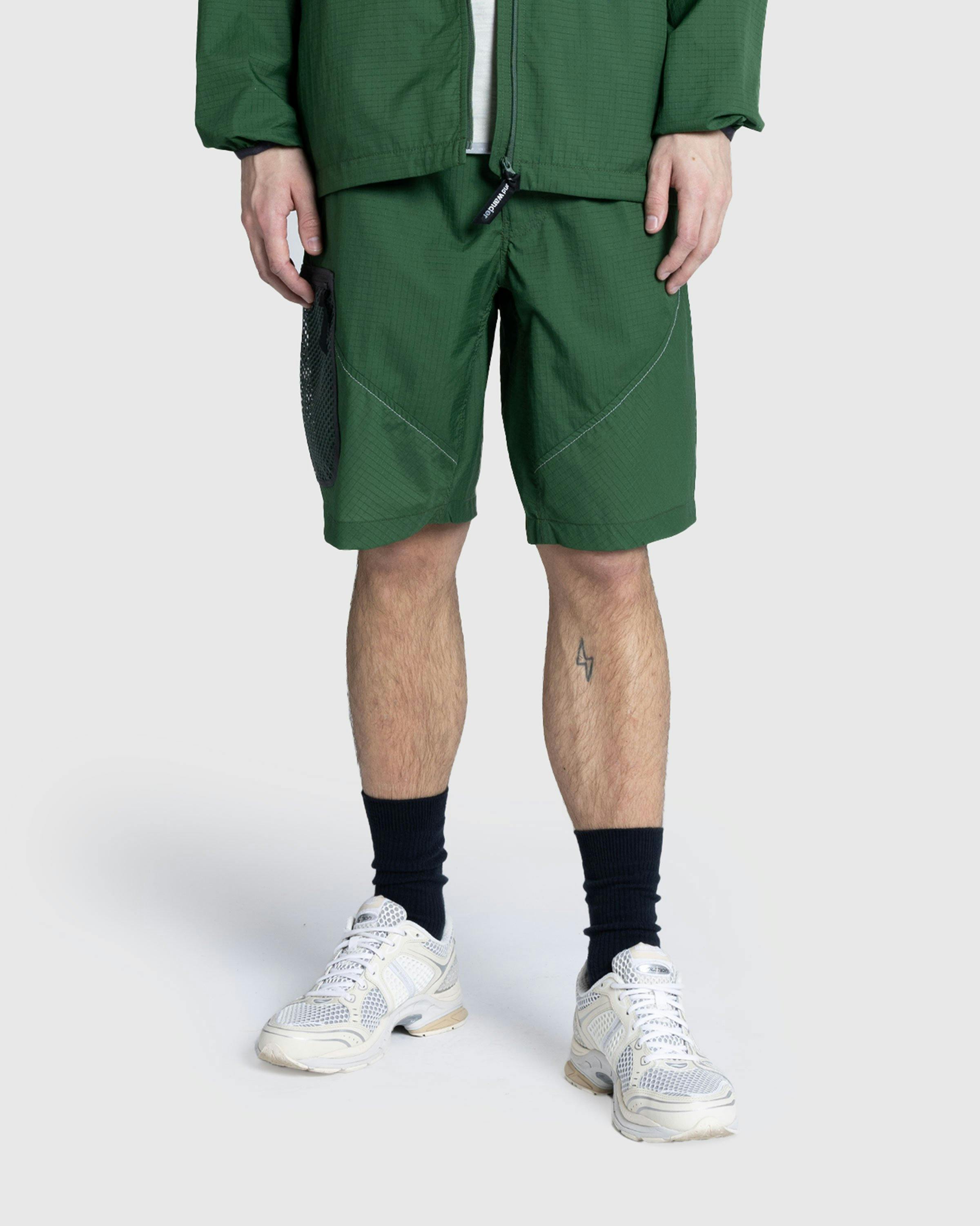 And Wander - 1 7 b r e a t h r i p s h o r t p a n t s - Clothing - Green - Image 2