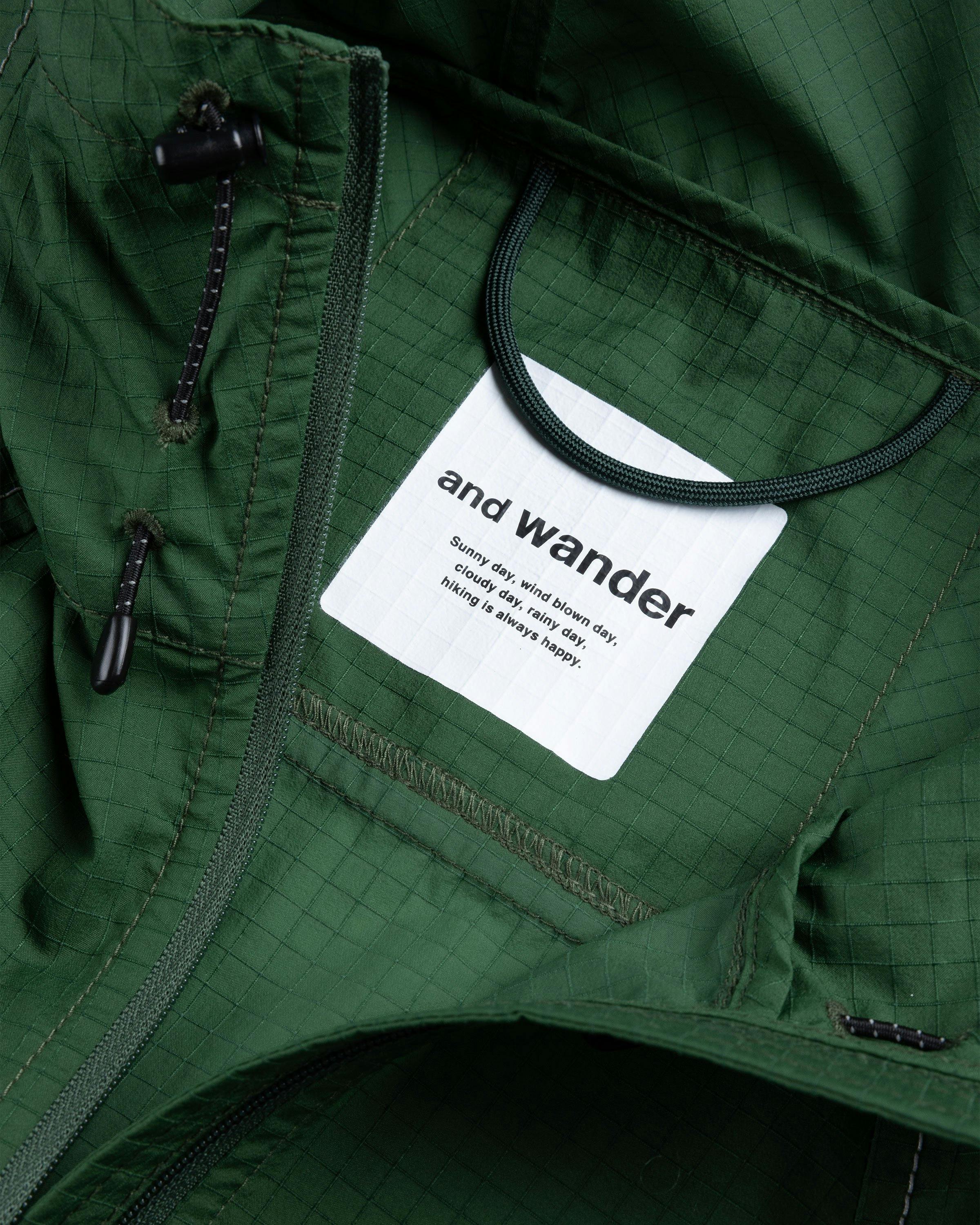 And Wander - 1 5 b r e a t h r i p h o o d i e - Clothing - Green - Image 7