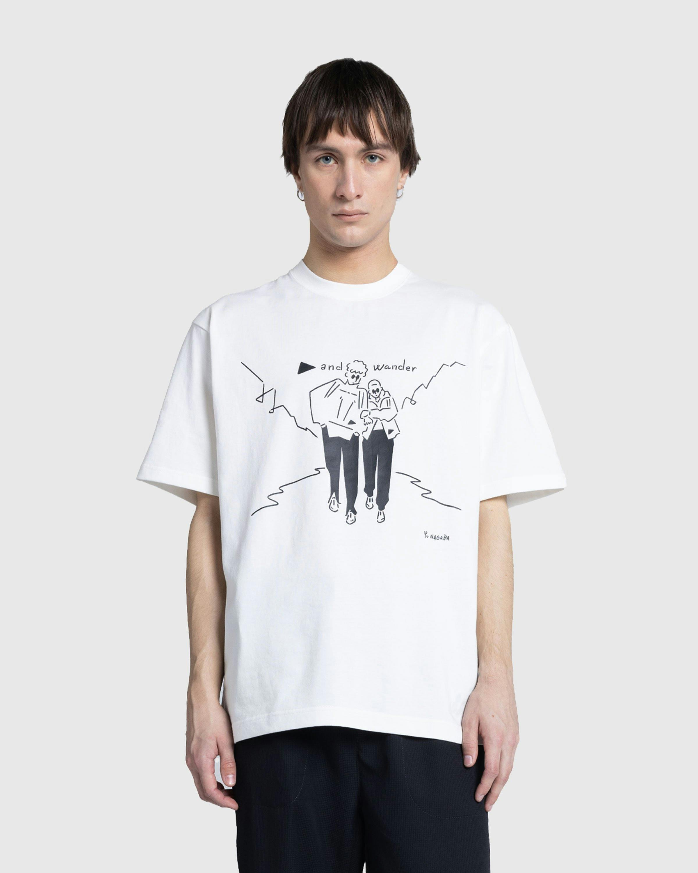 And Wander - 7 9 Y u N a g a b a p r i n t e d T - Clothing - White - Image 2