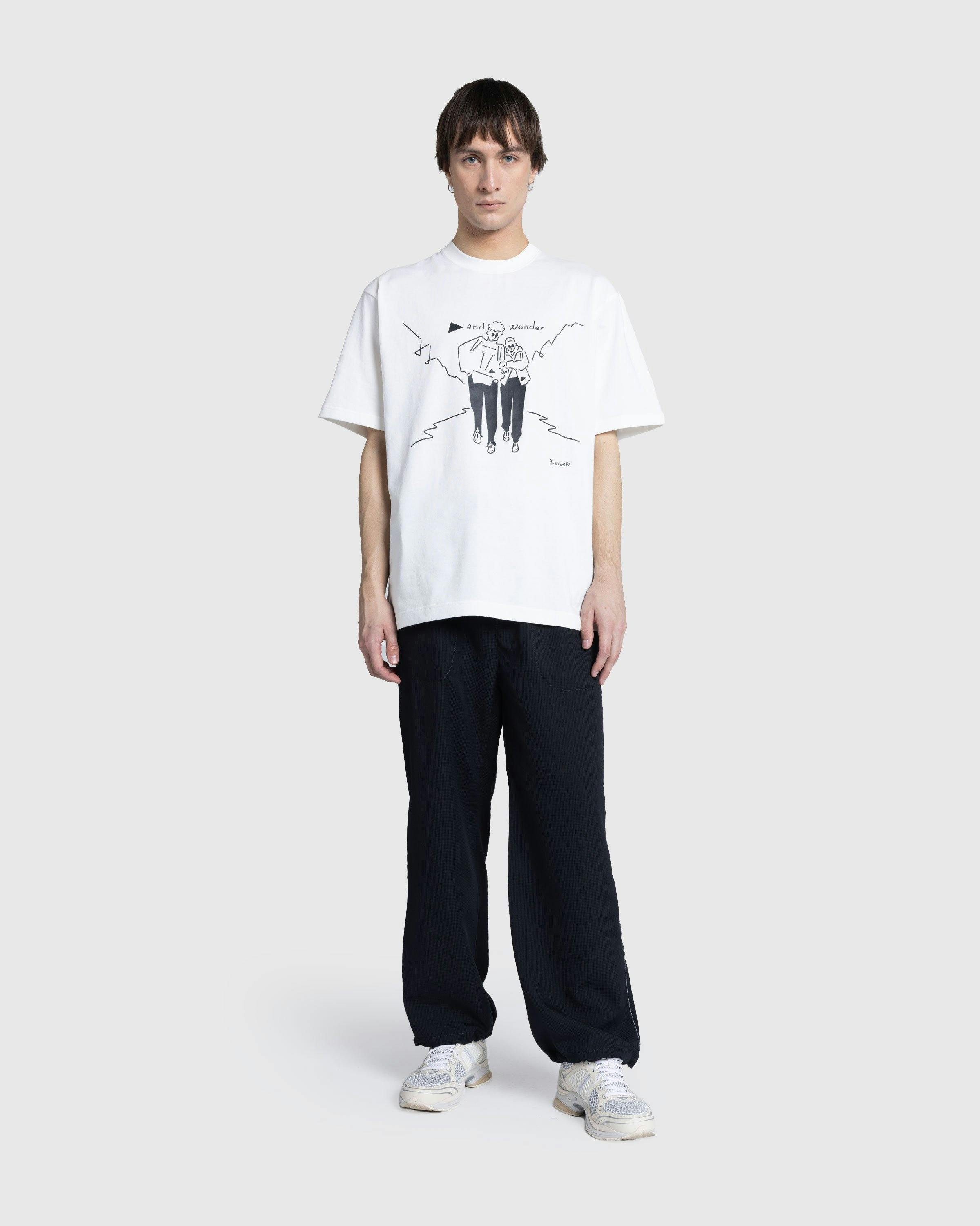 And Wander - 7 9 Y u N a g a b a p r i n t e d T - Clothing - White - Image 3