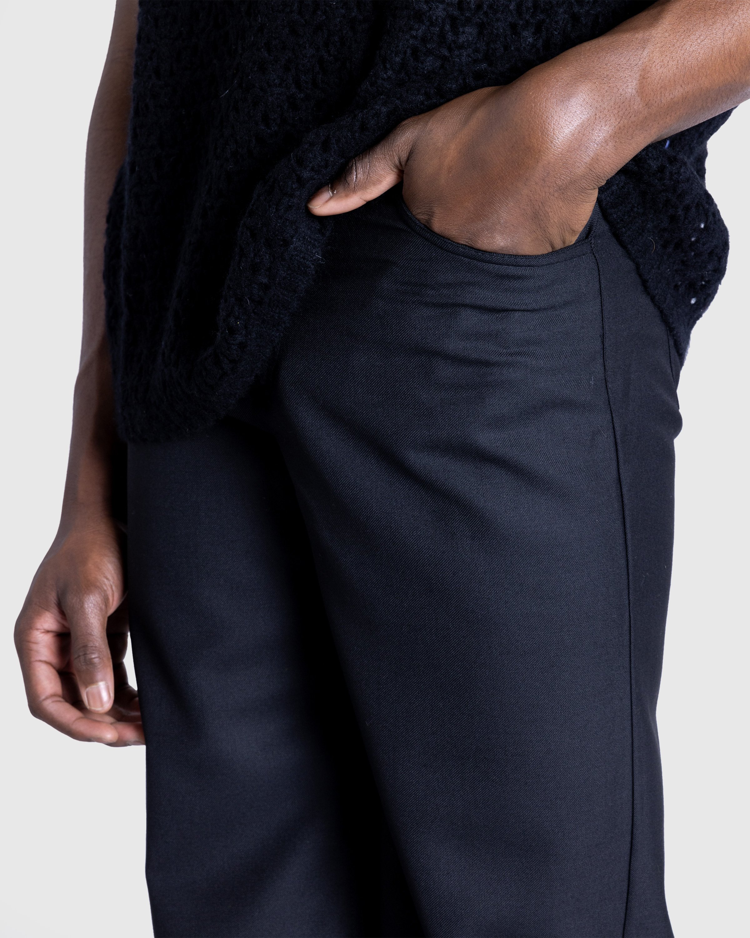 Séfr - JIRO TROUSER BLACK WOOL - Clothing - Black - Image 5