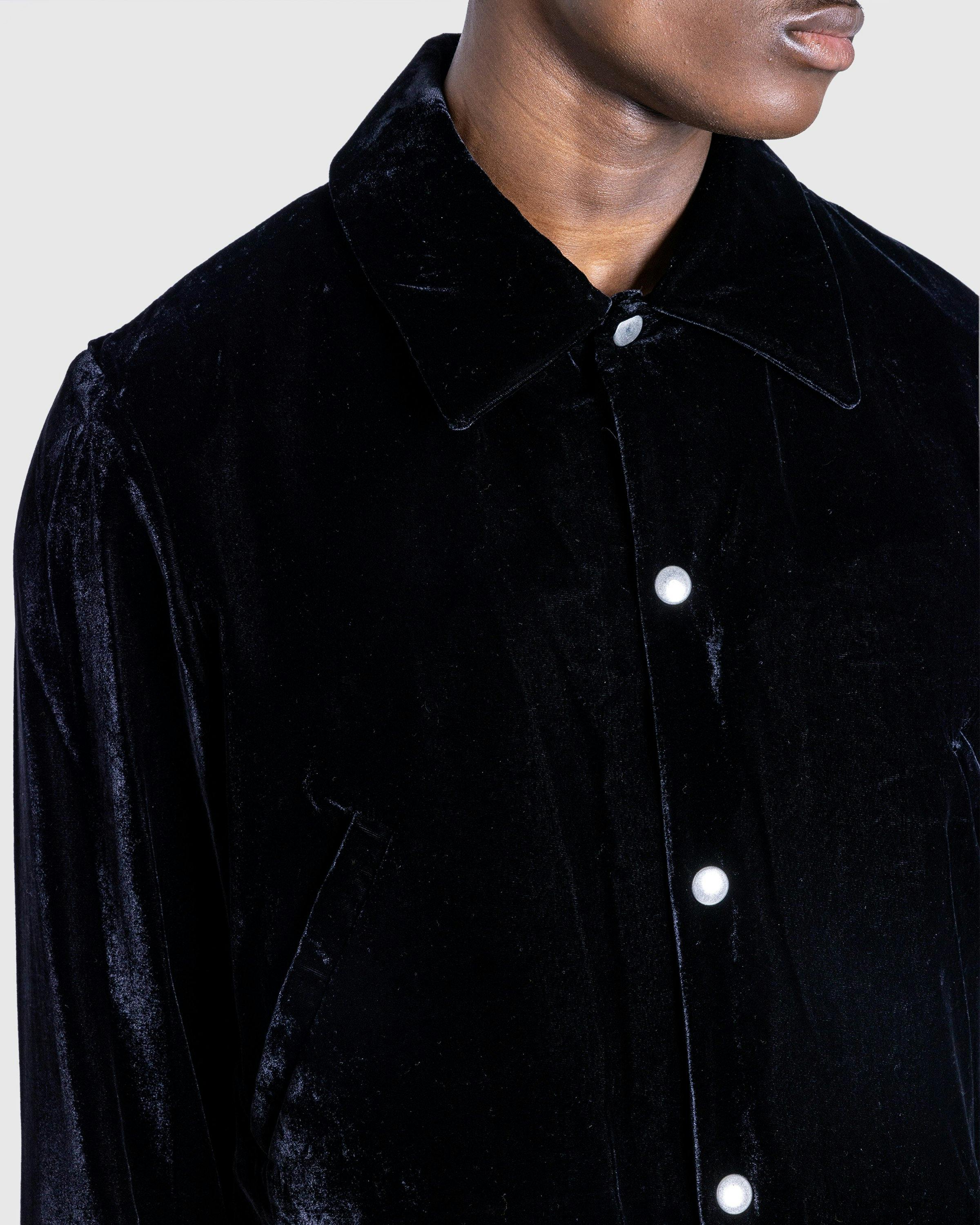 Séfr - ENZO JACKET MIDNIGHT VELOUR - Clothing - Black - Image 5