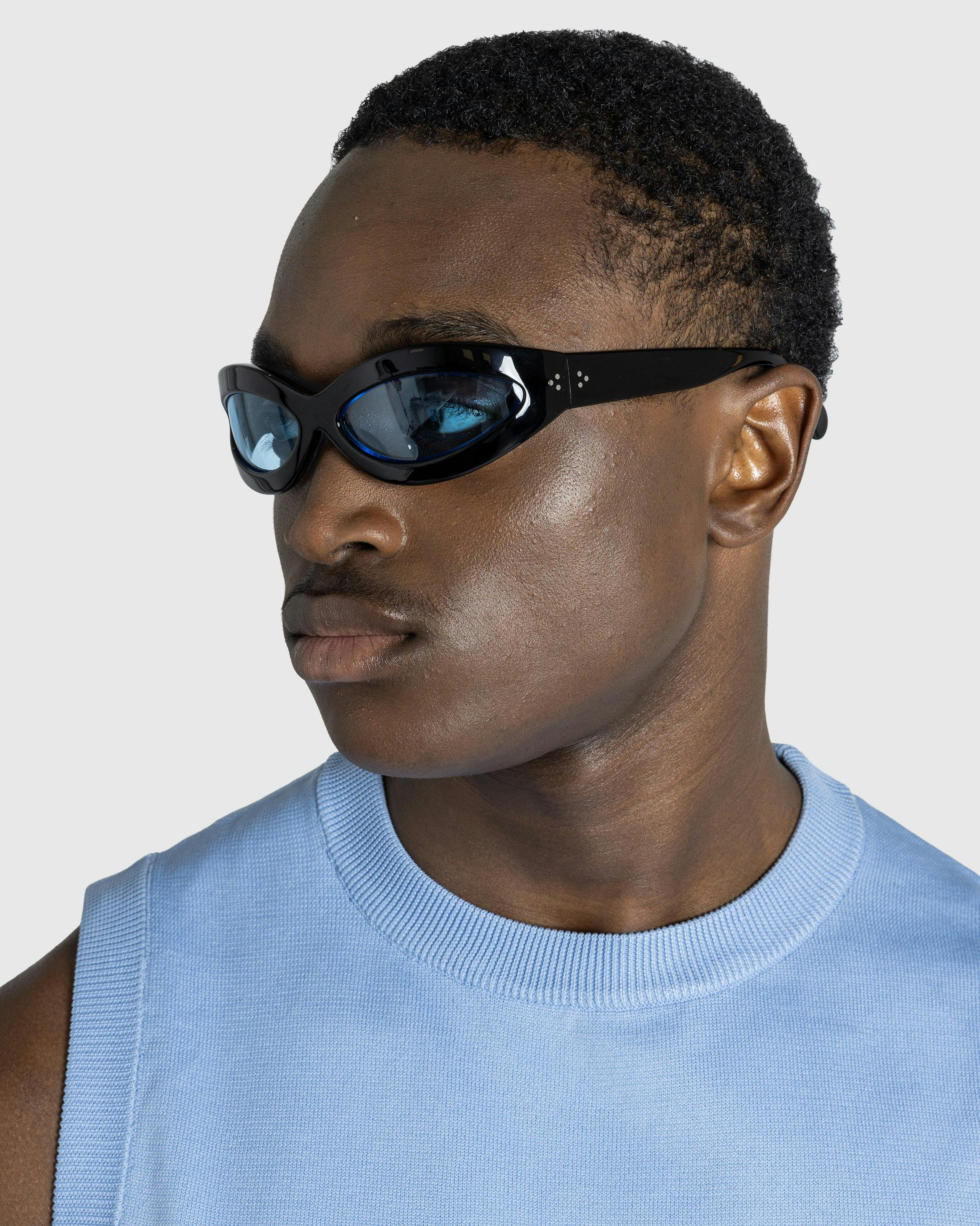 Port Tanger - Summa Black Acetate Rif Blue Lens - Accessories - Blue - Image 2