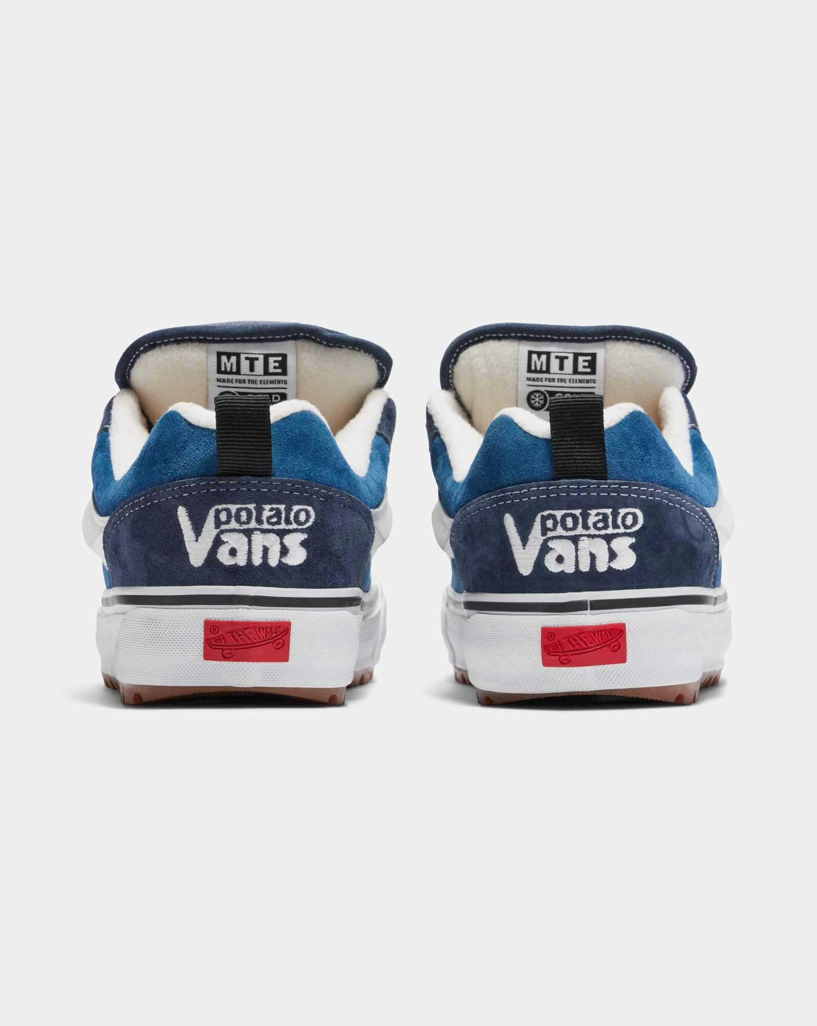 Imran Potato's Vans Knu Skool sneaker collab in blue and black