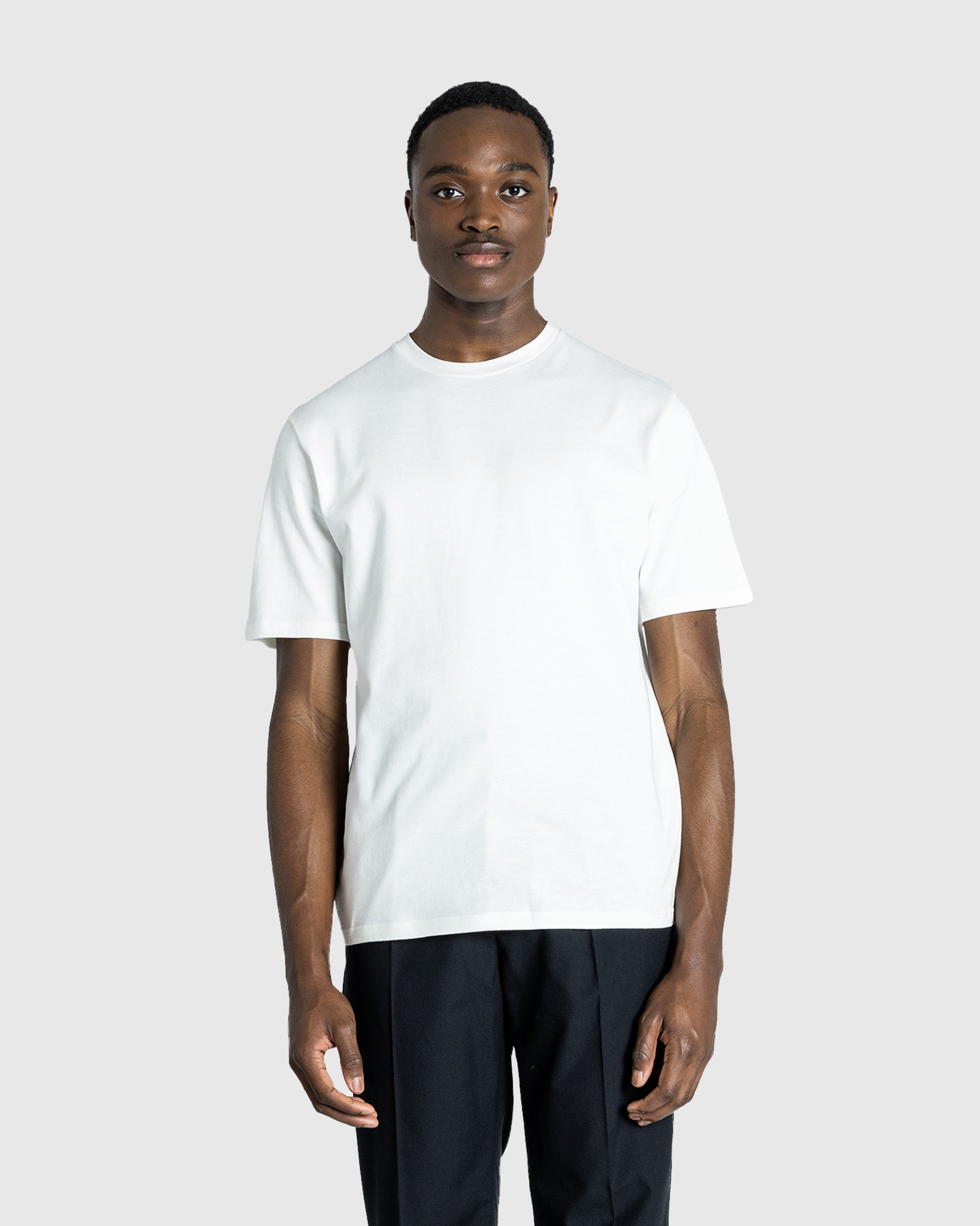 Jil Sander - Sheer T-Shirt Ls + Printed T-Shirt Ss - Clothing - White - Image 2