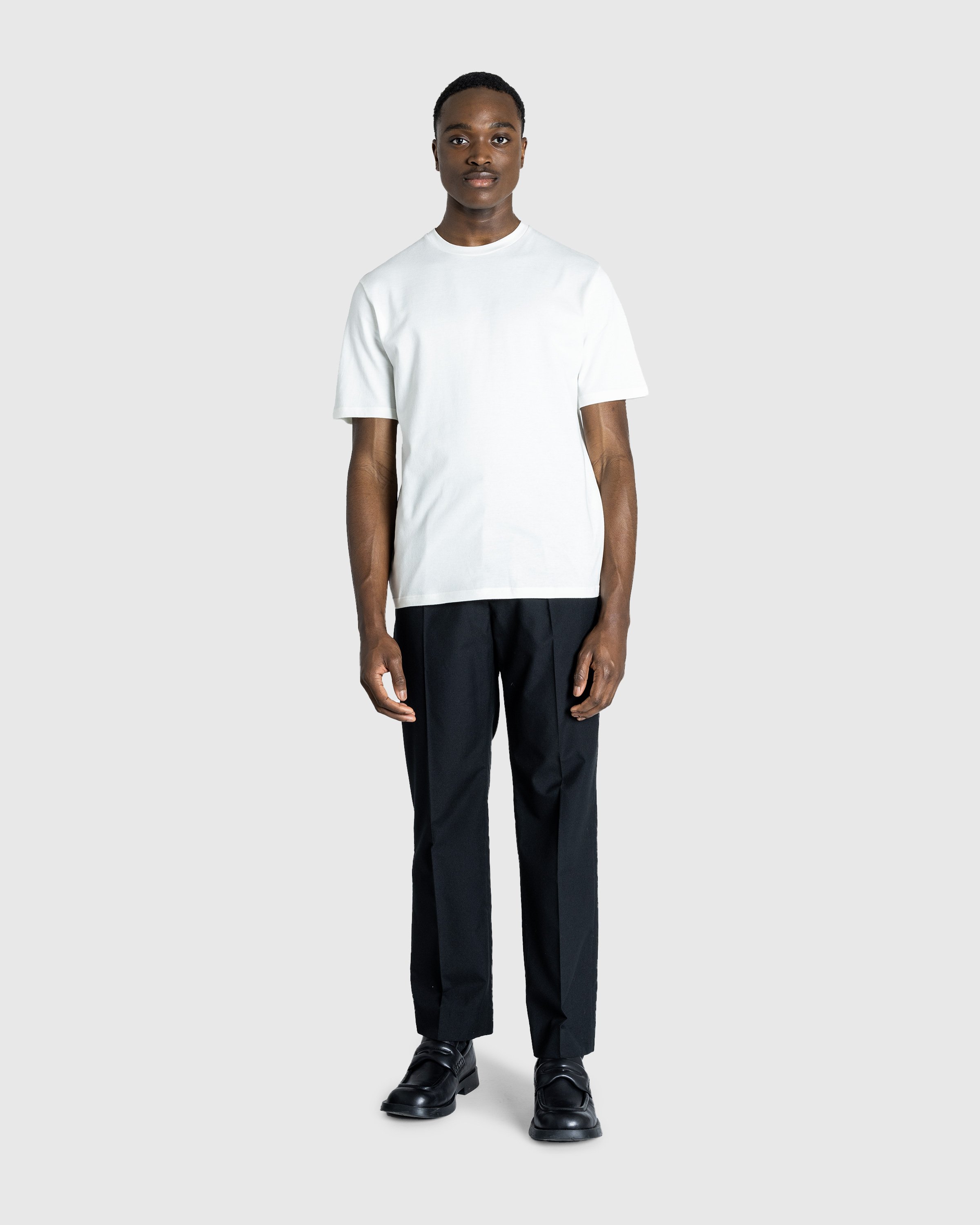 Jil Sander - Sheer T-Shirt Ls + Printed T-Shirt Ss - Clothing - White - Image 3