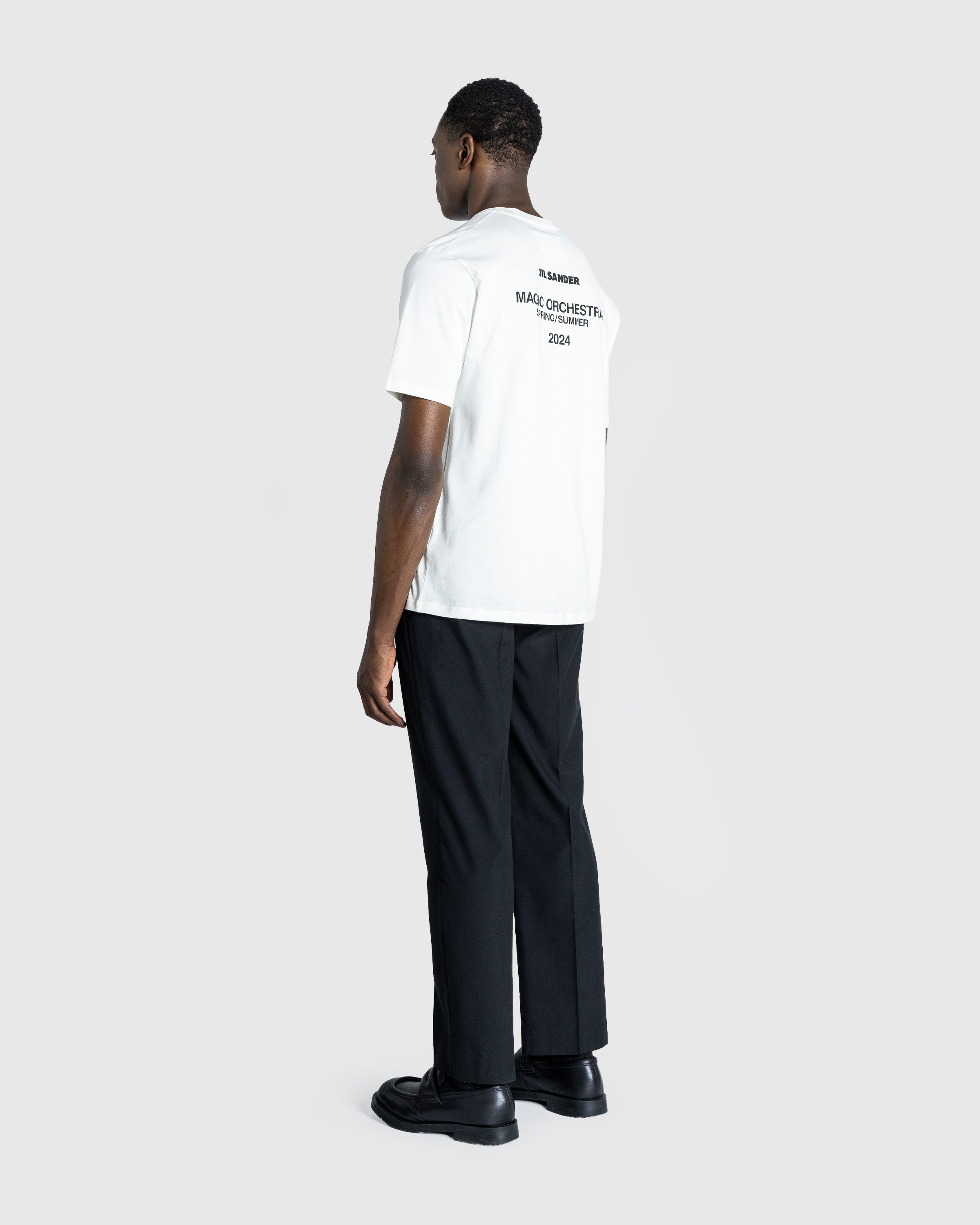 Jil Sander - Sheer T-Shirt Ls + Printed T-Shirt Ss - Clothing - White - Image 4