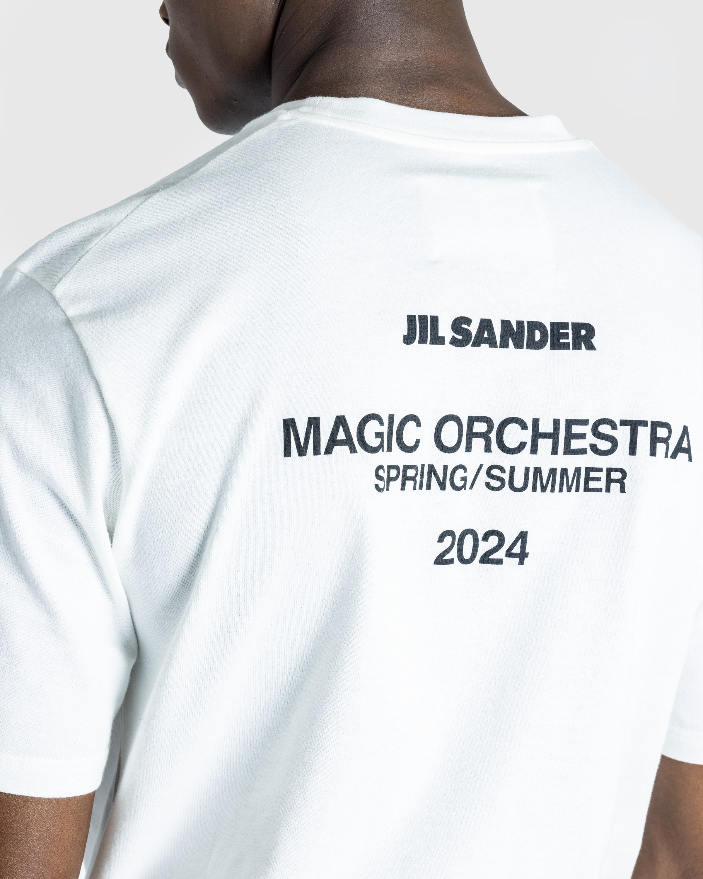 Jil Sander - Sheer T-Shirt Ls + Printed T-Shirt Ss - Clothing - White - Image 5
