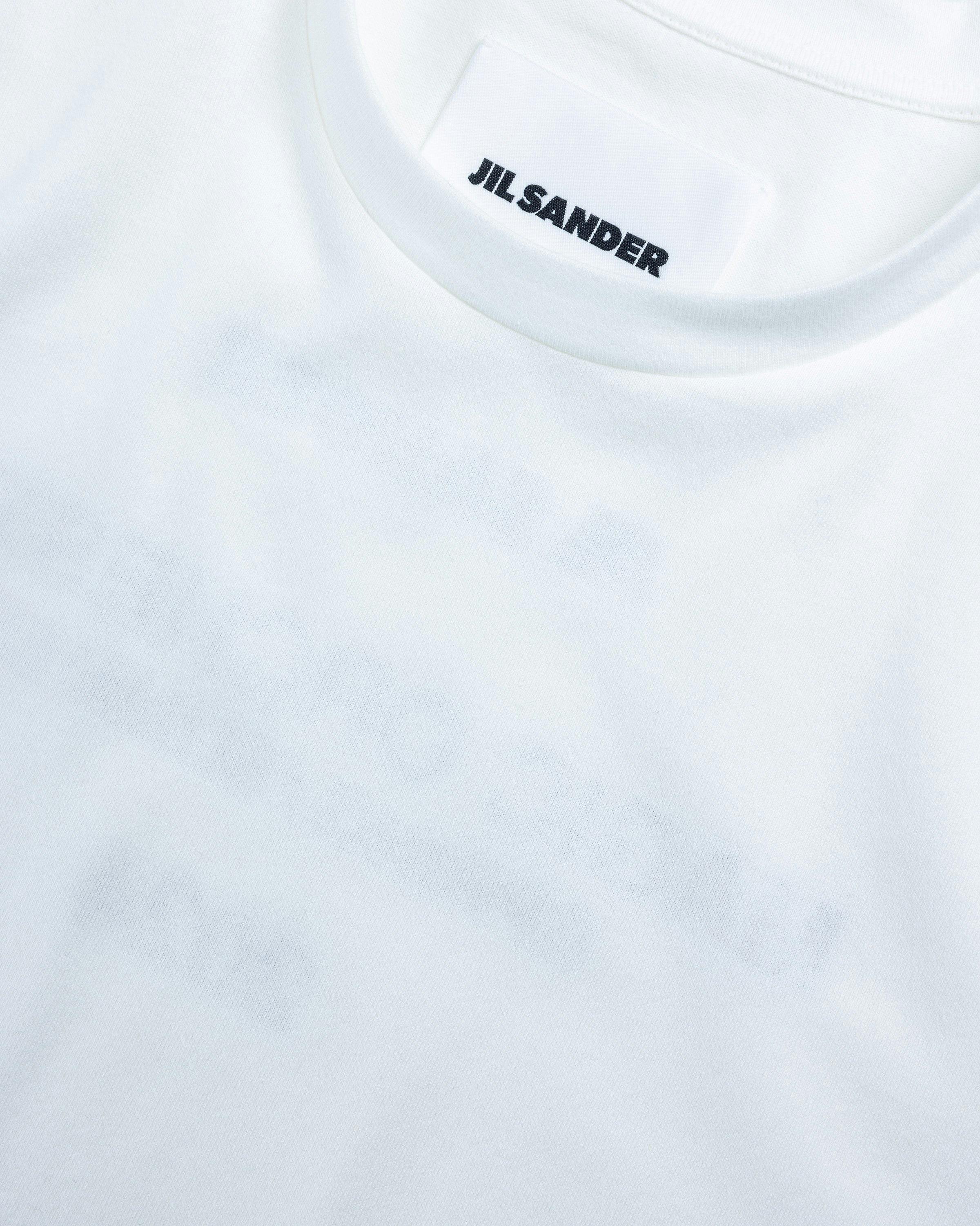 Jil Sander - Sheer T-Shirt Ls + Printed T-Shirt Ss - Clothing - White - Image 7