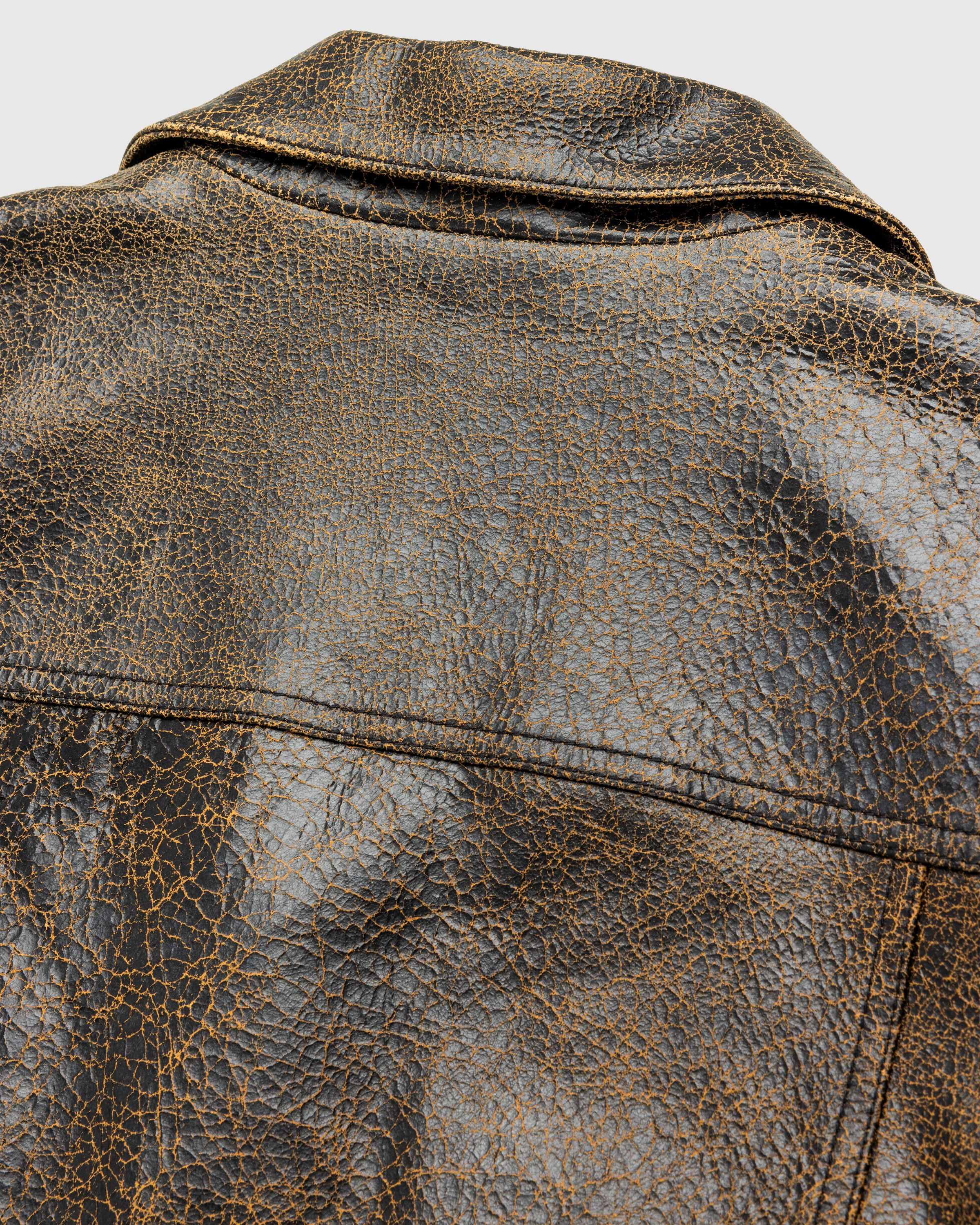 Guess USA - Gusa Leather Camp Shirt Amos Brown Multi - Clothing - Brown - Image 6