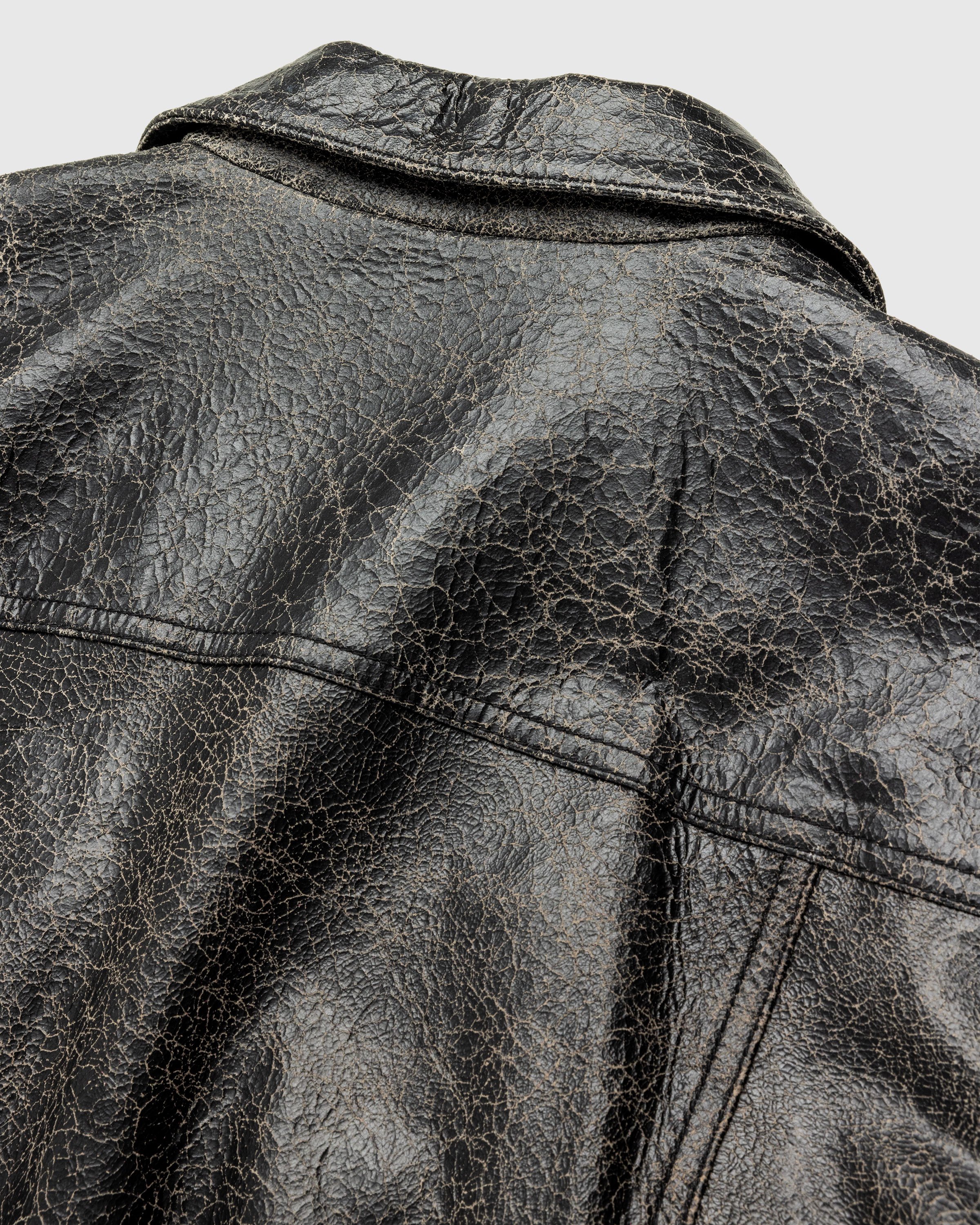 Guess USA - Gusa Leather Camp Shirt Jet Black Multi - Clothing - Black - Image 7