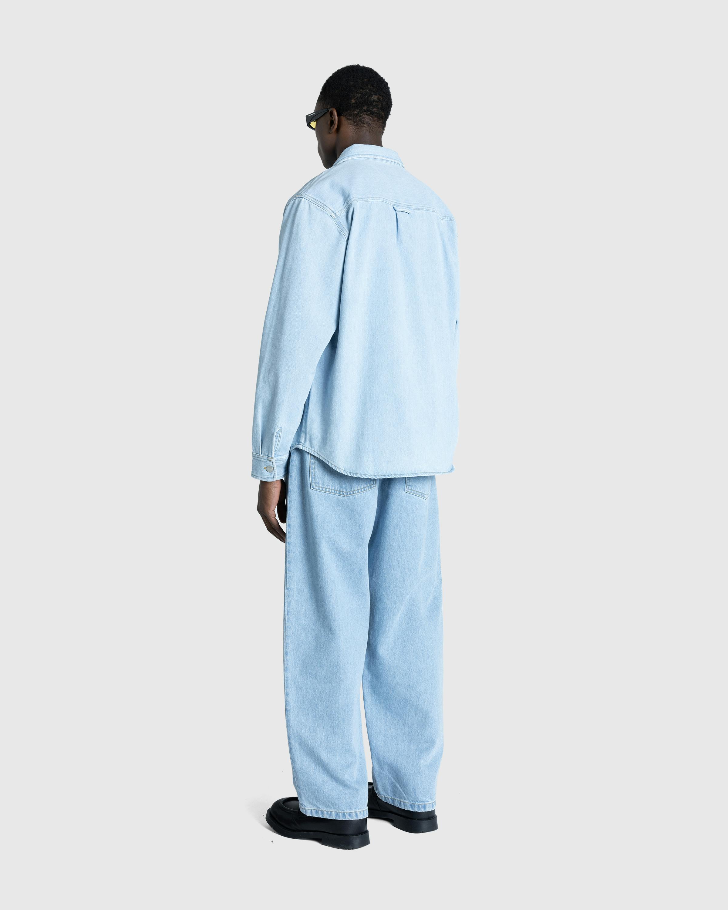 Carhartt WIP – Brandon Pant Blue/Heavy Stone Bleached - Pants - Blue - Image 4