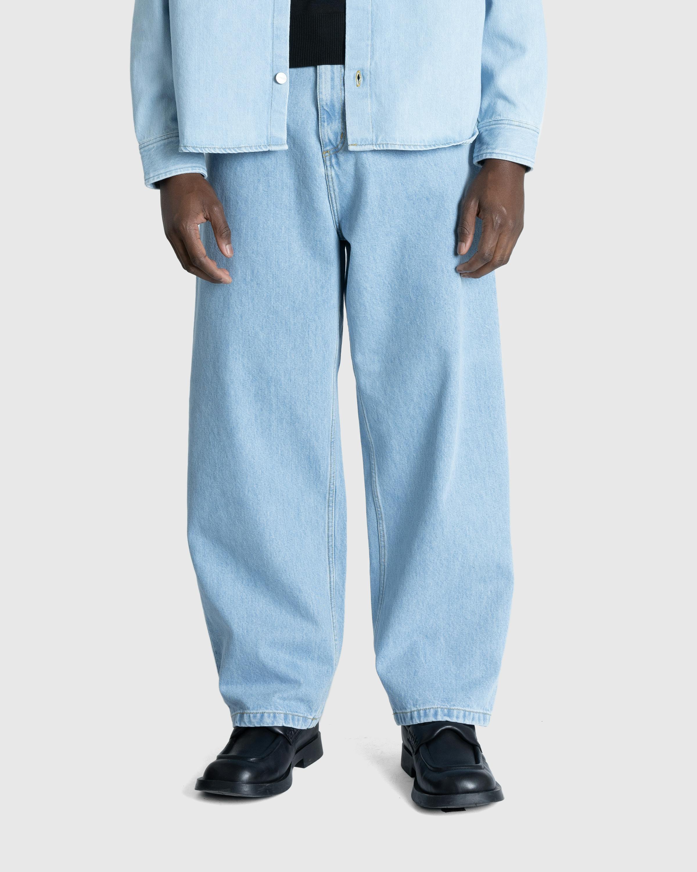 Carhartt WIP – Brandon Pant Blue/Heavy Stone Bleached - Pants - Blue - Image 2