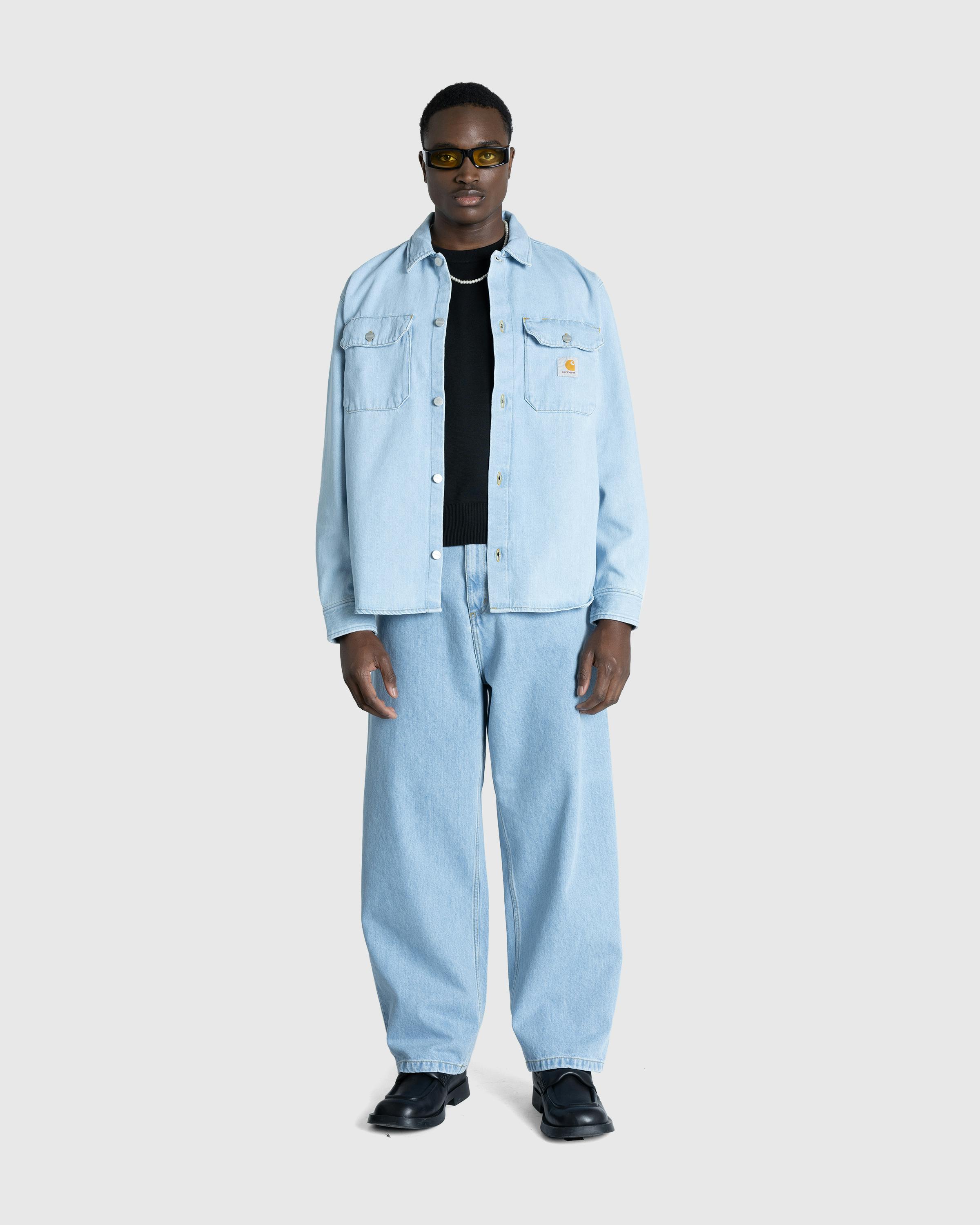 Carhartt WIP – Brandon Pant Blue/Heavy Stone Bleached - Pants - Blue - Image 3