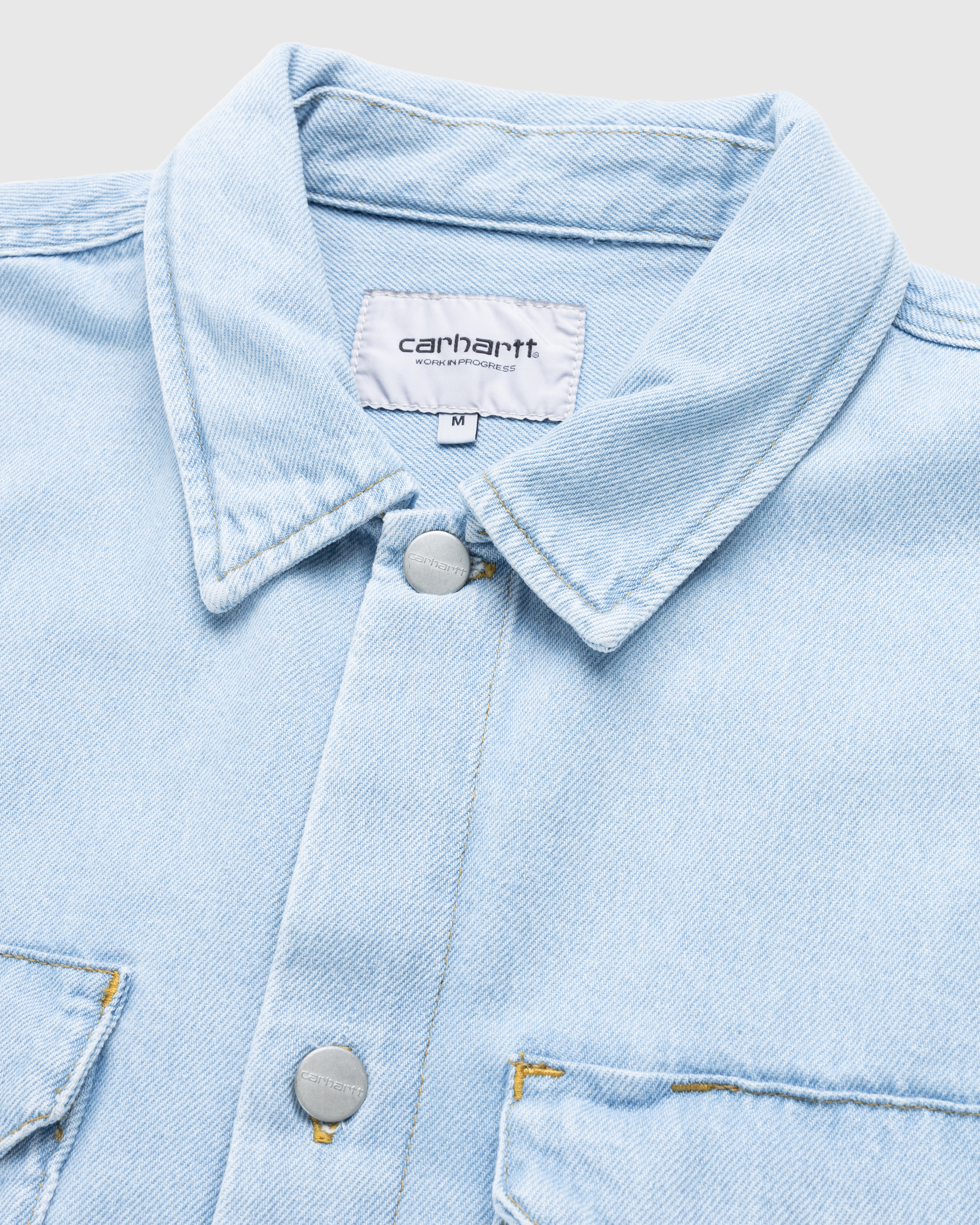 Carhartt WIP – Harvey Shirt Jacket Blue/Stone Bleached - Shirts - Blue - Image 7