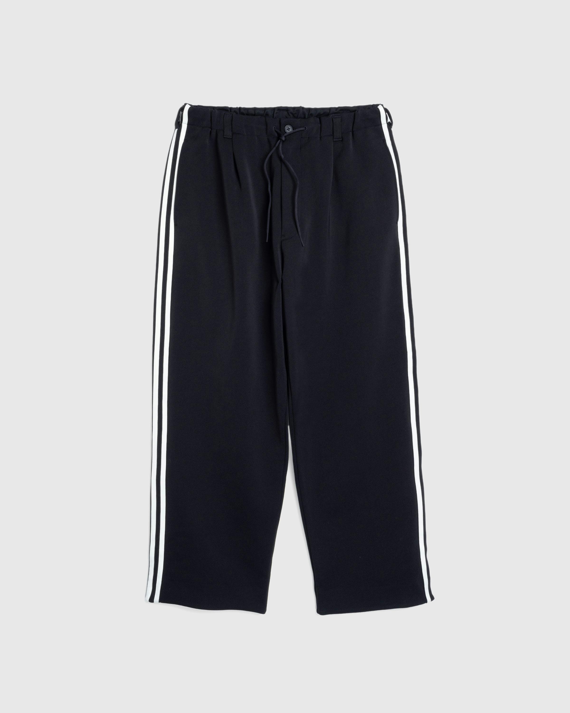 Y-3 – 3 Stripes Track Pants Black/White - Pants - Black - Image 1