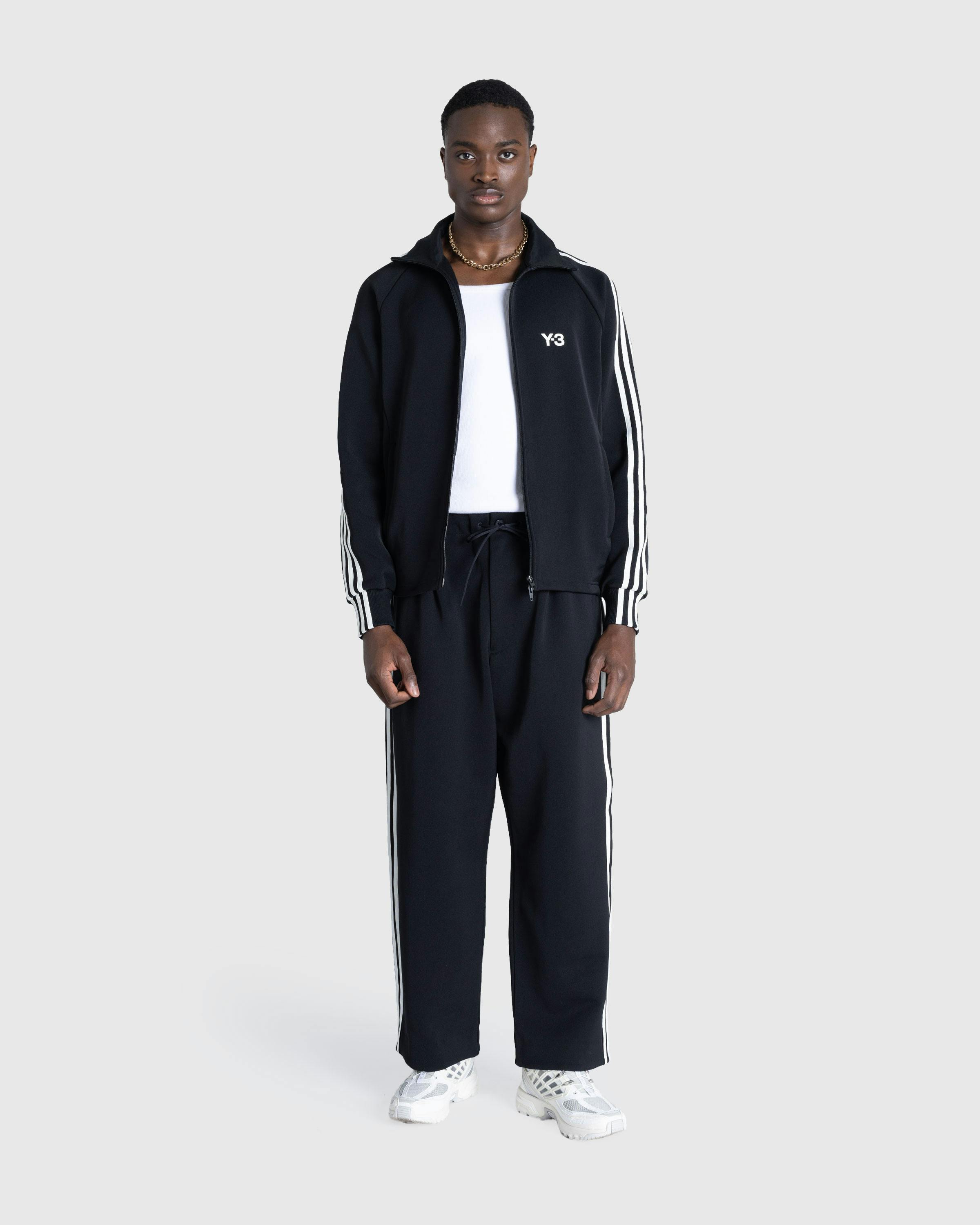 Y-3 – 3 Stripes Track Pants Black/White - Pants - Black - Image 3