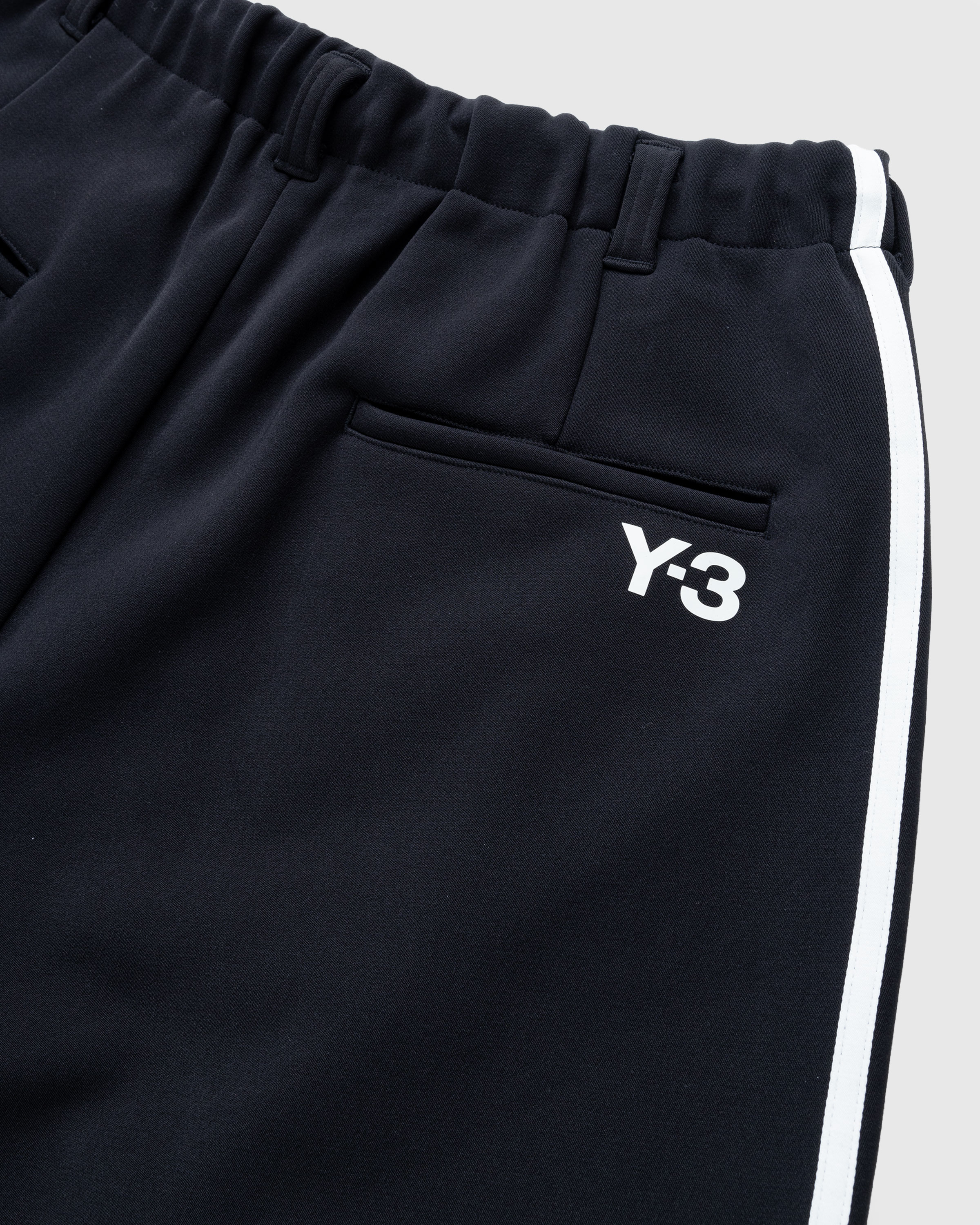 Y-3 – 3 Stripes Track Pants Black/White - Pants - Black - Image 7