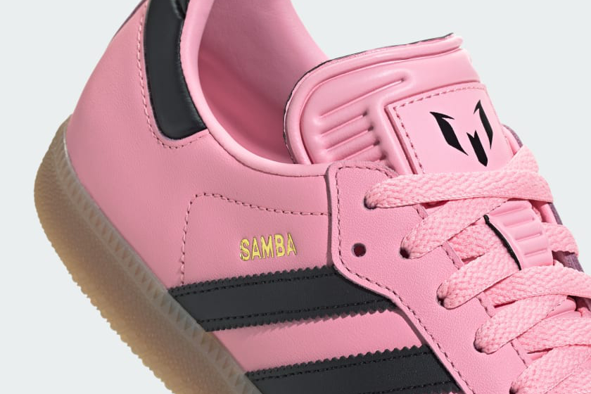 lionel messi adidas samba sneakers pink