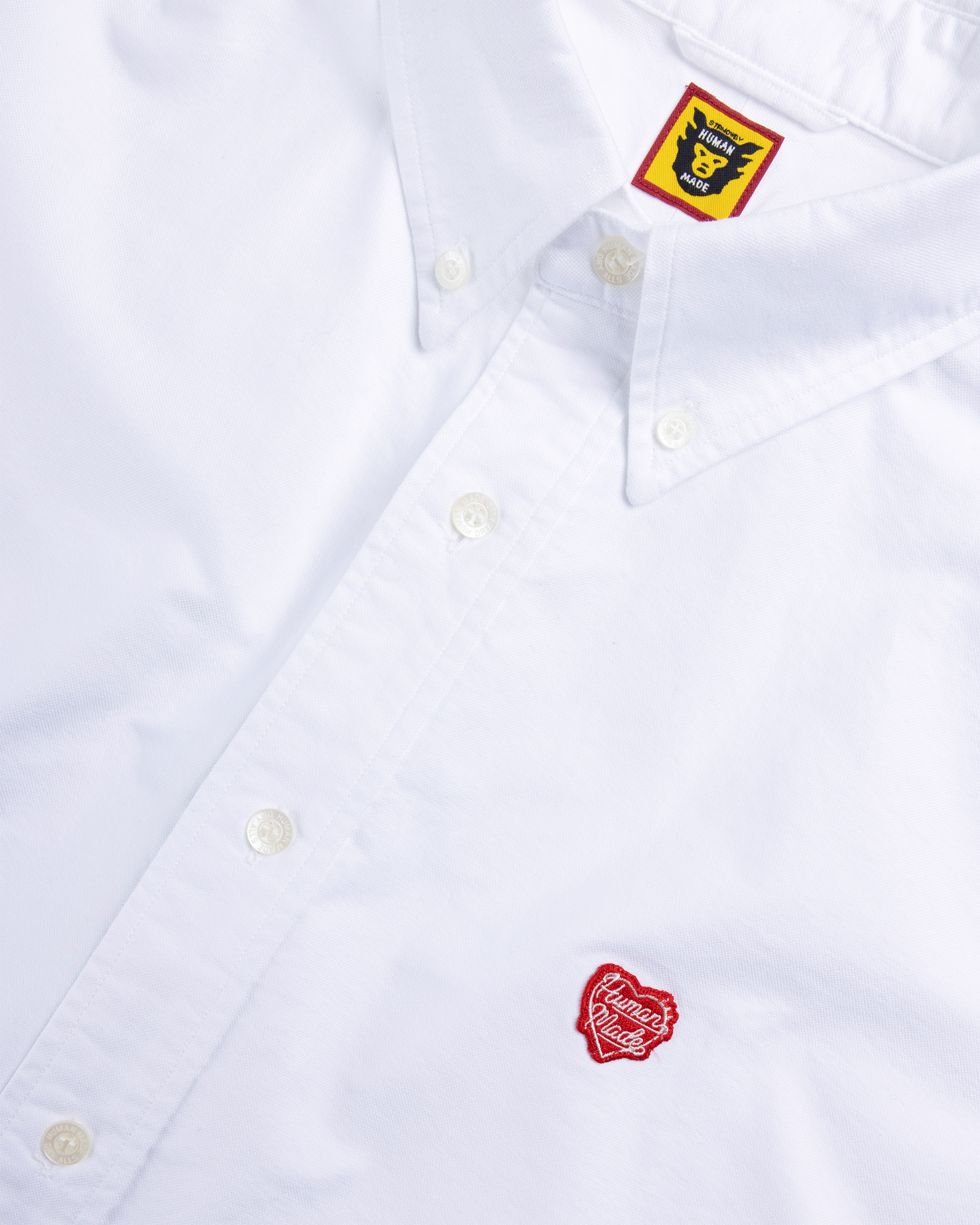 Human Made – Oxford BD Shirt White - Longsleeve Shirts - White - Image 6