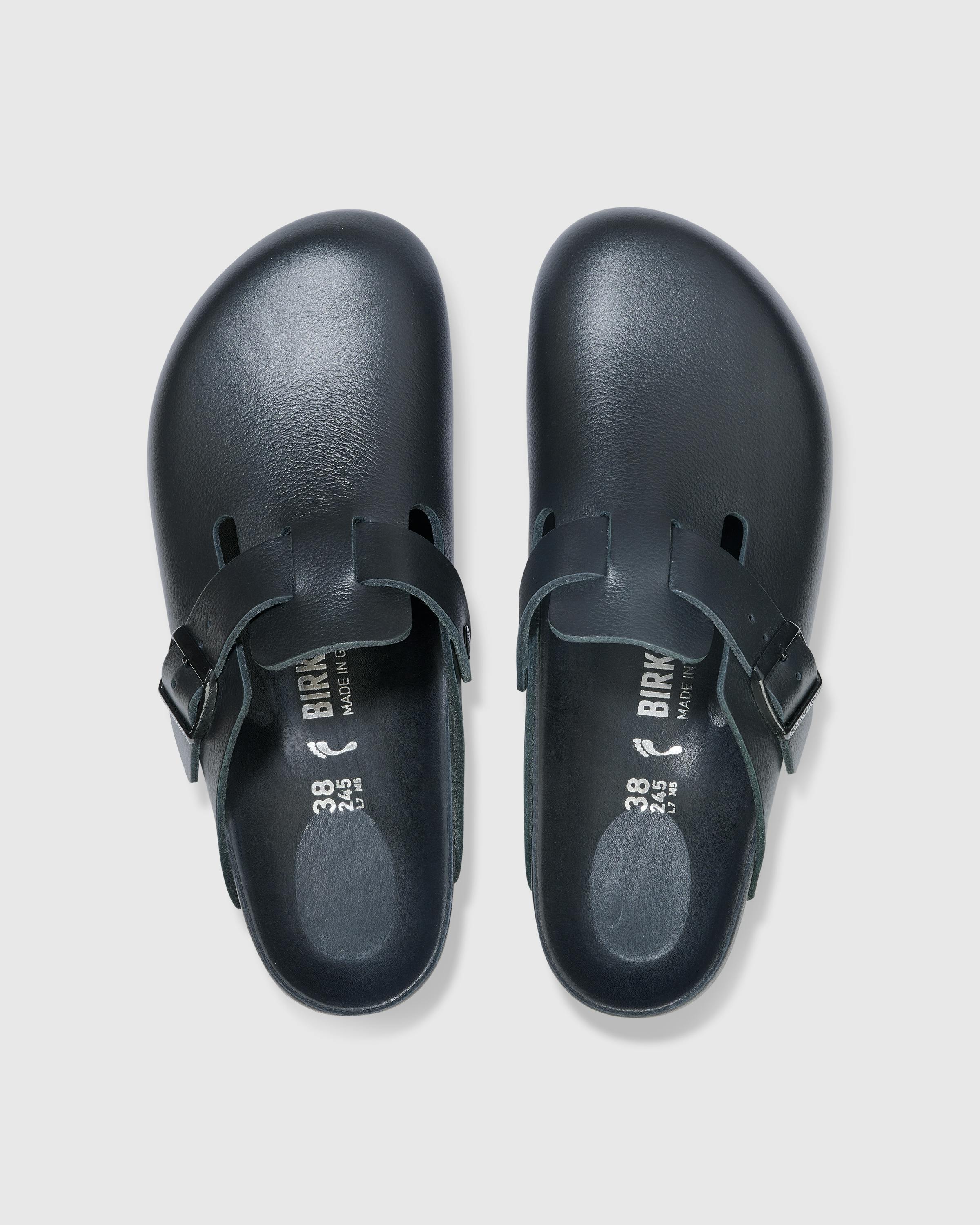 Birkenstock – Boston Exquisite Leather Black - Mules - Black - Image 3