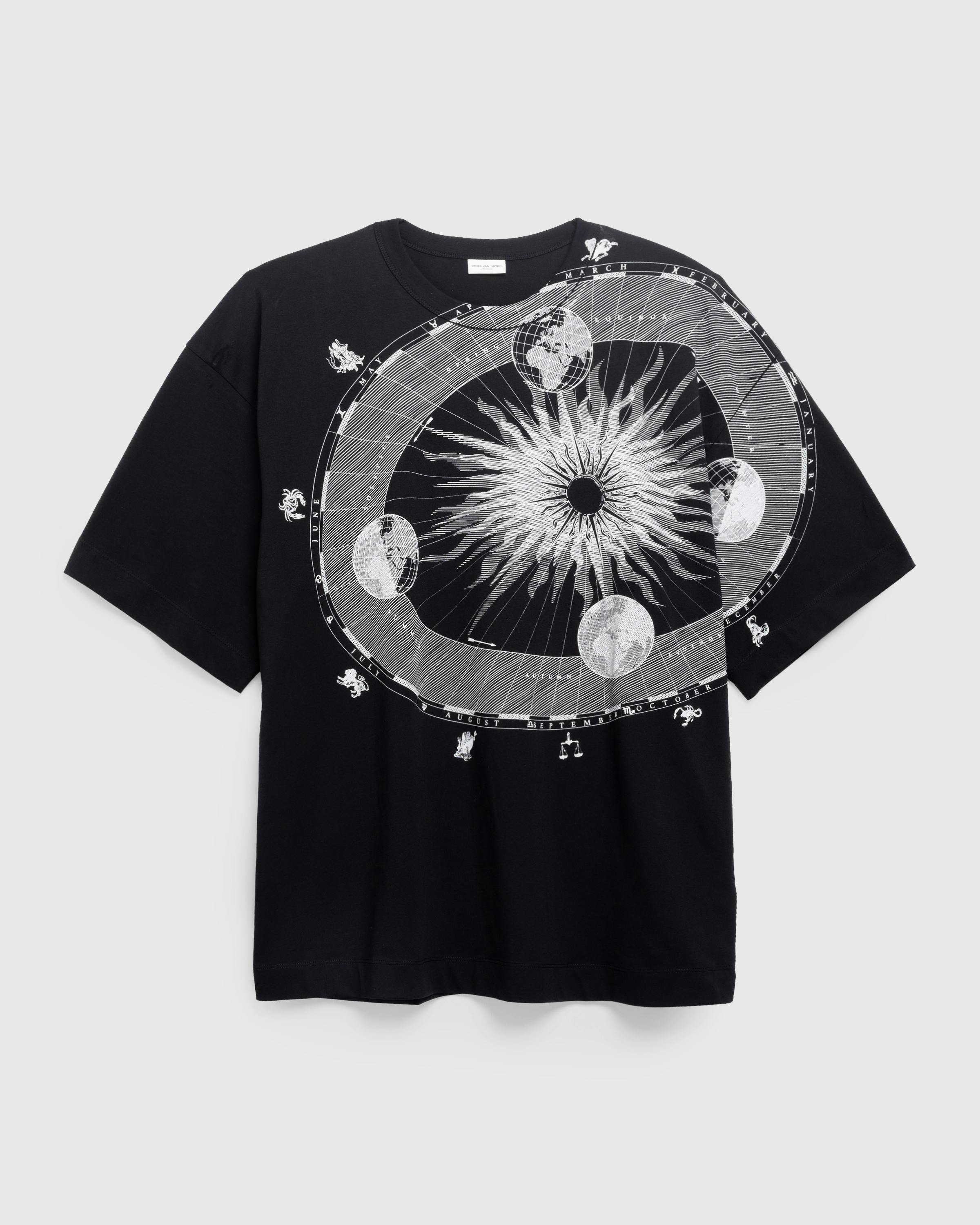 Dries van Noten – Hein T-Shirt Black - Tops - Black - Image 1