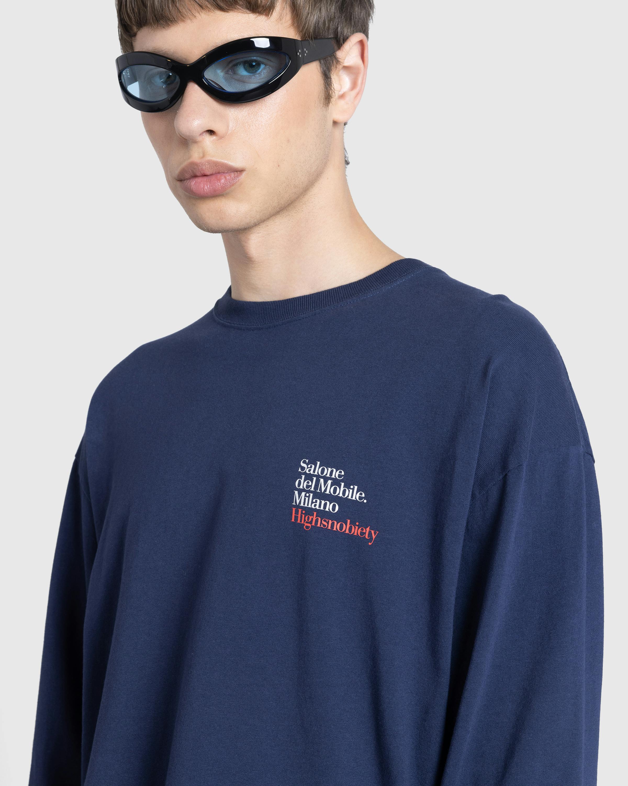 Highsnobiety x Salone del Mobile – Design Masters Long-Sleeve Navy - Longsleeves - Black - Image 7