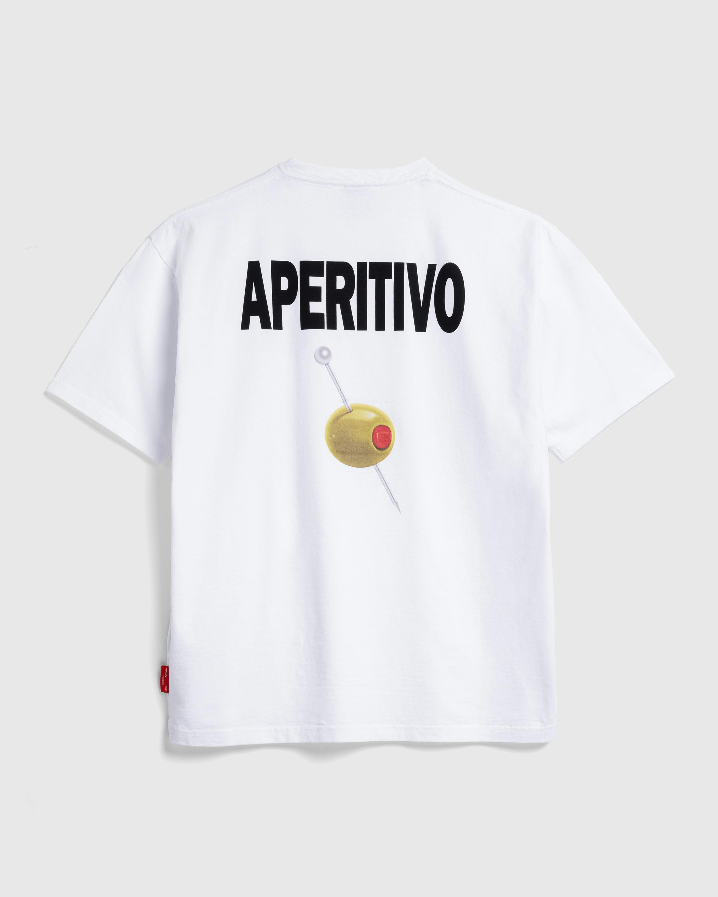 Highsnobiety – Not In Milan Aperitivo T-Shirt White - T-Shirts - White - Image 1