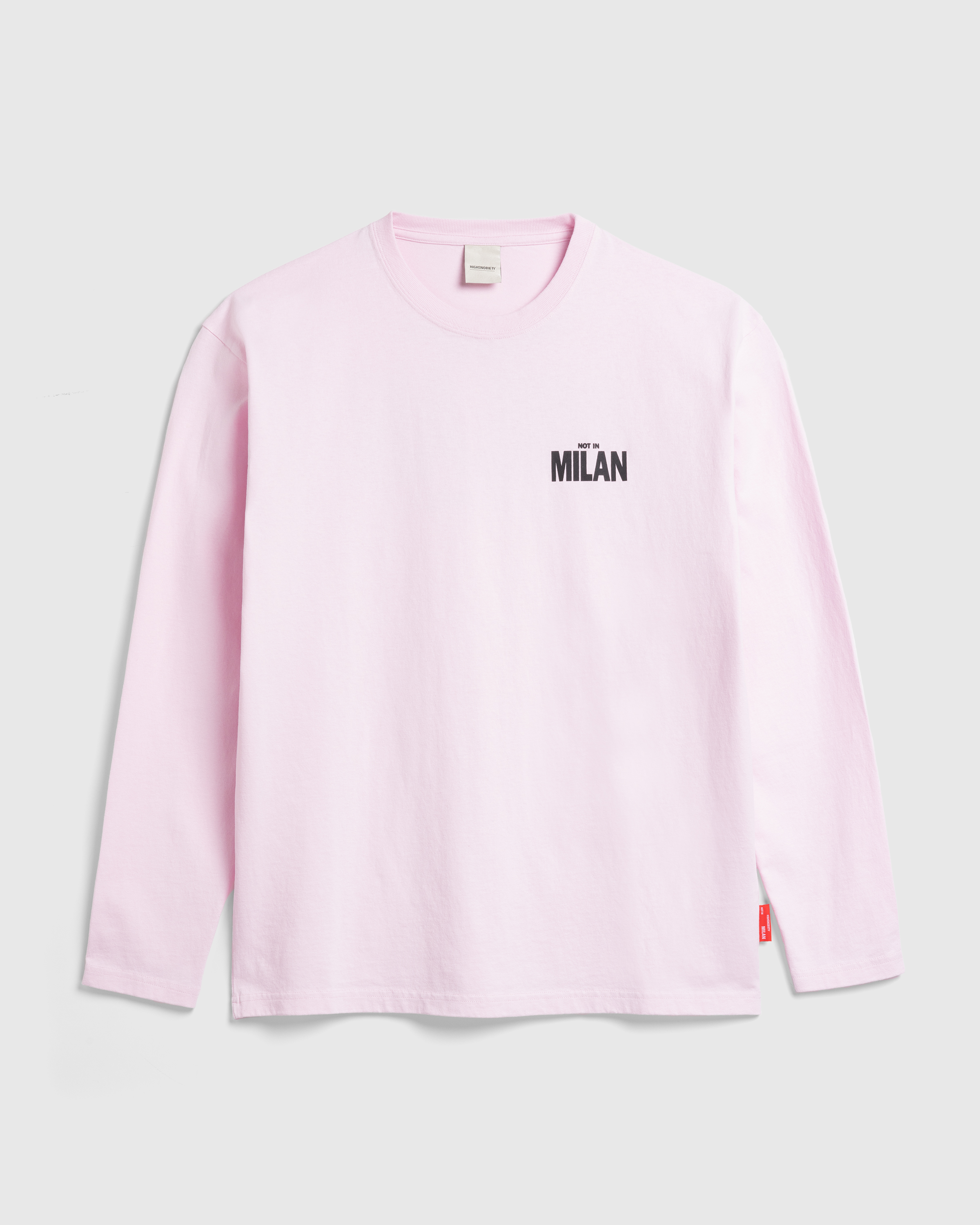 Highsnobiety – Not in Milan Long-Sleeve Pink - Longsleeves - Pink - Image 3