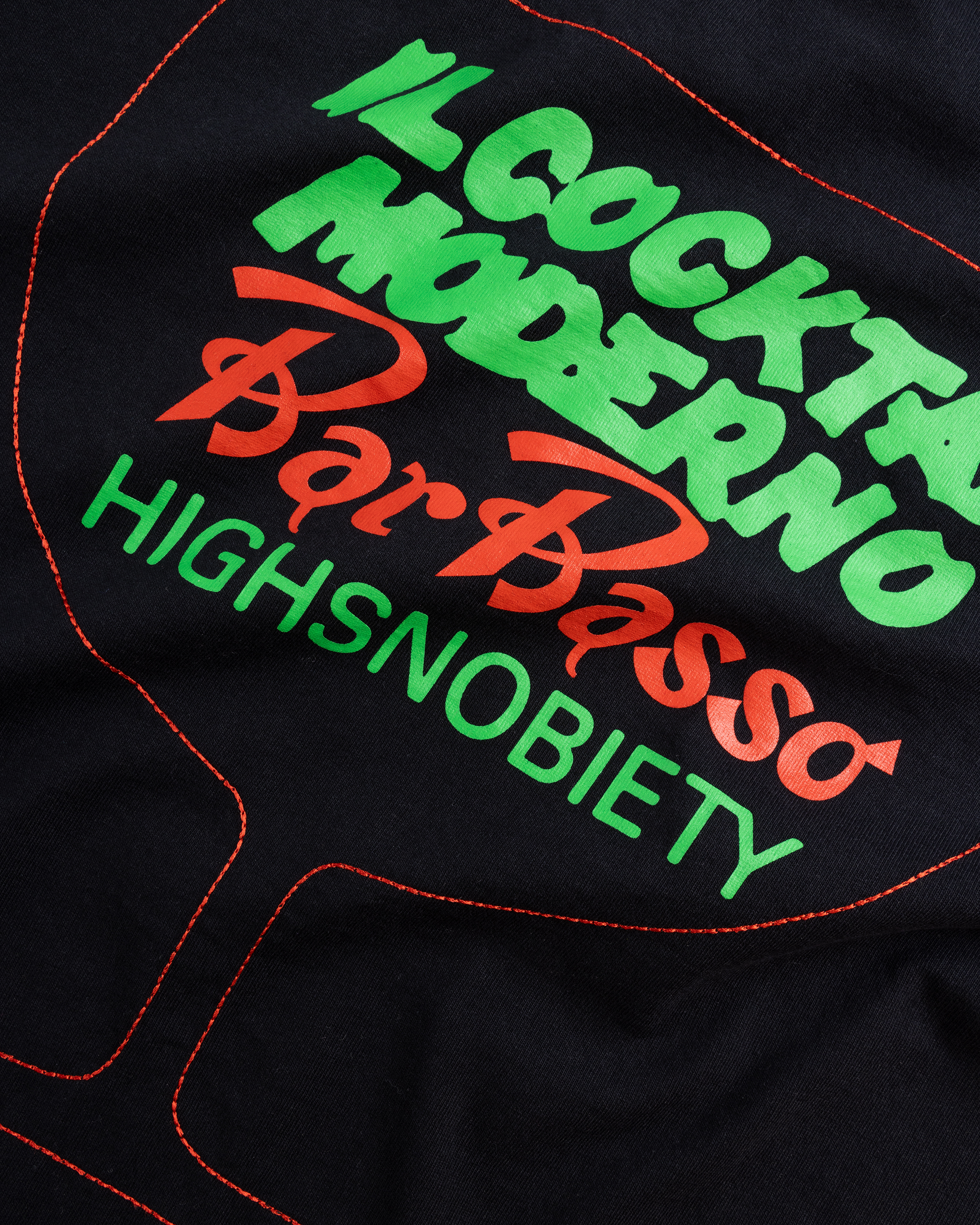 Highsnobiety x Bar Basso – Sbagliato T-Shirt Black - T-Shirts - Black - Image 7