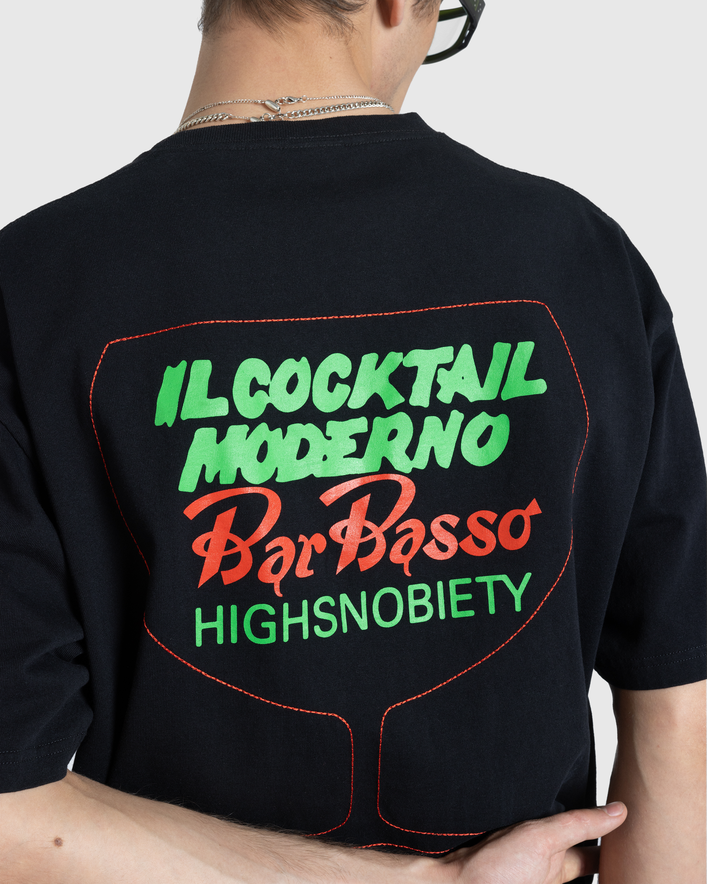 Highsnobiety x Bar Basso – Sbagliato T-Shirt Black - T-Shirts - Black - Image 6