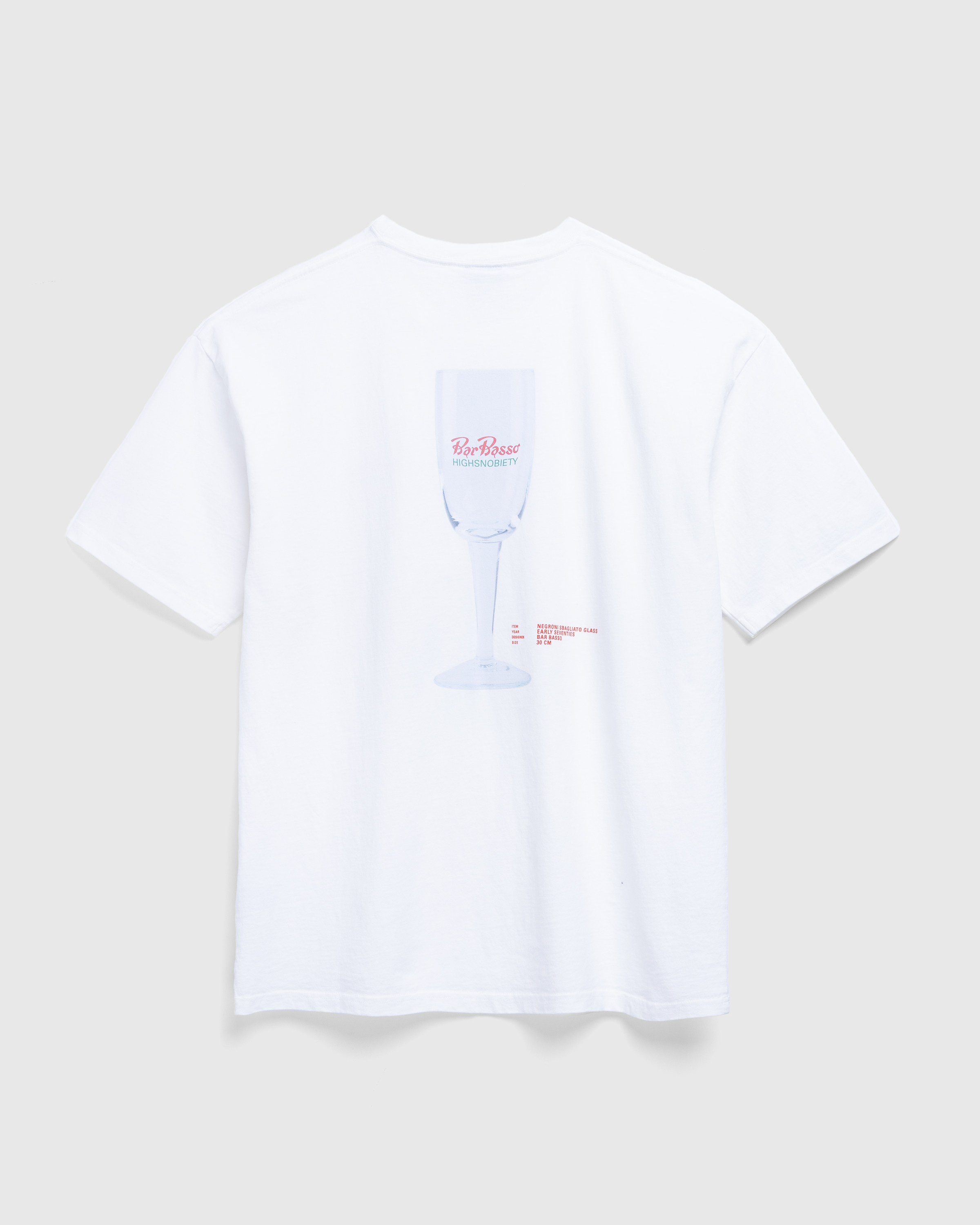 Highsnobiety x Bar Basso – Glass T-Shirt White - T-Shirts - White - Image 1