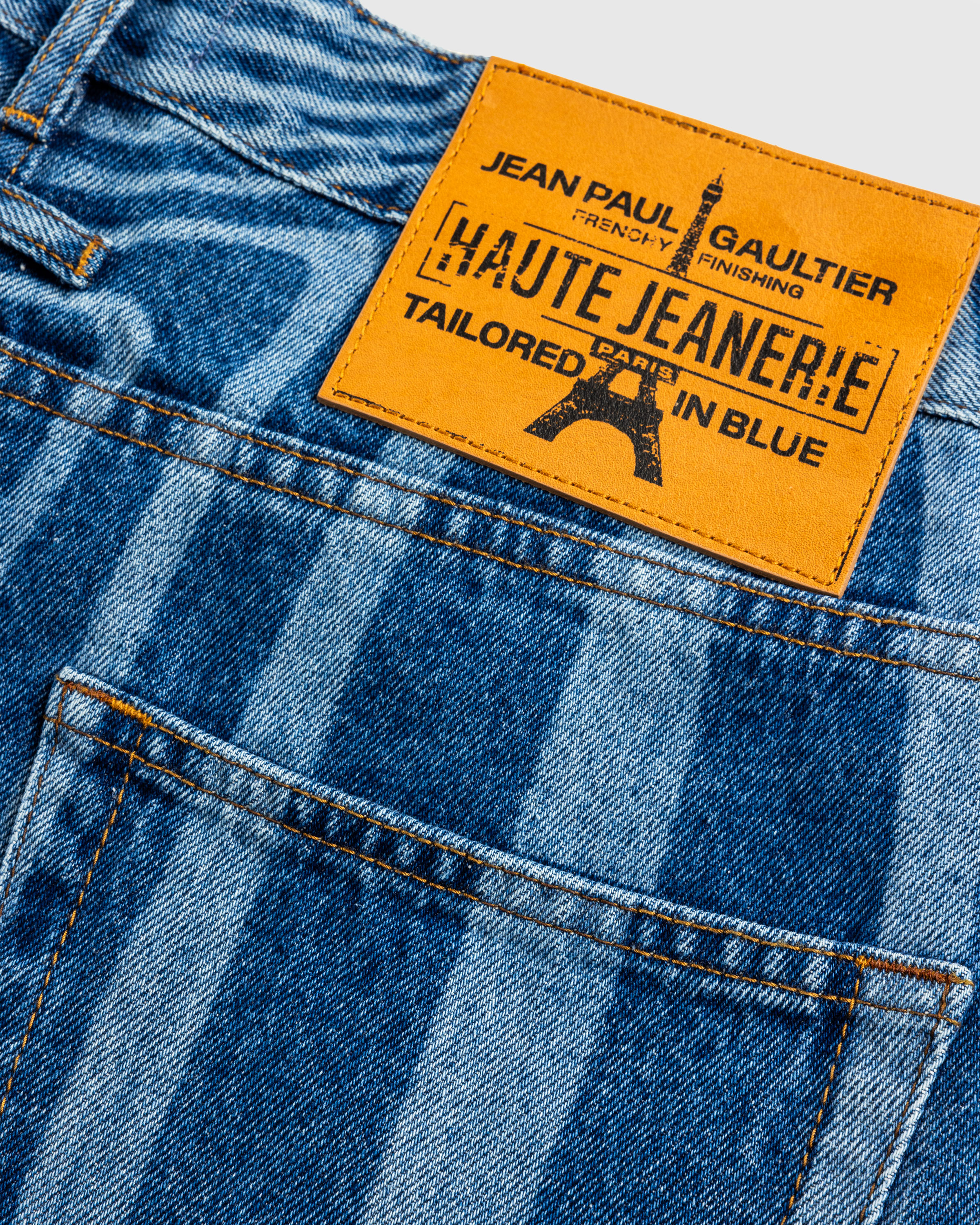 Jean Paul Gaultier – Laser Print Denim Pant Vintage Blue - Denim - Blue - Image 6