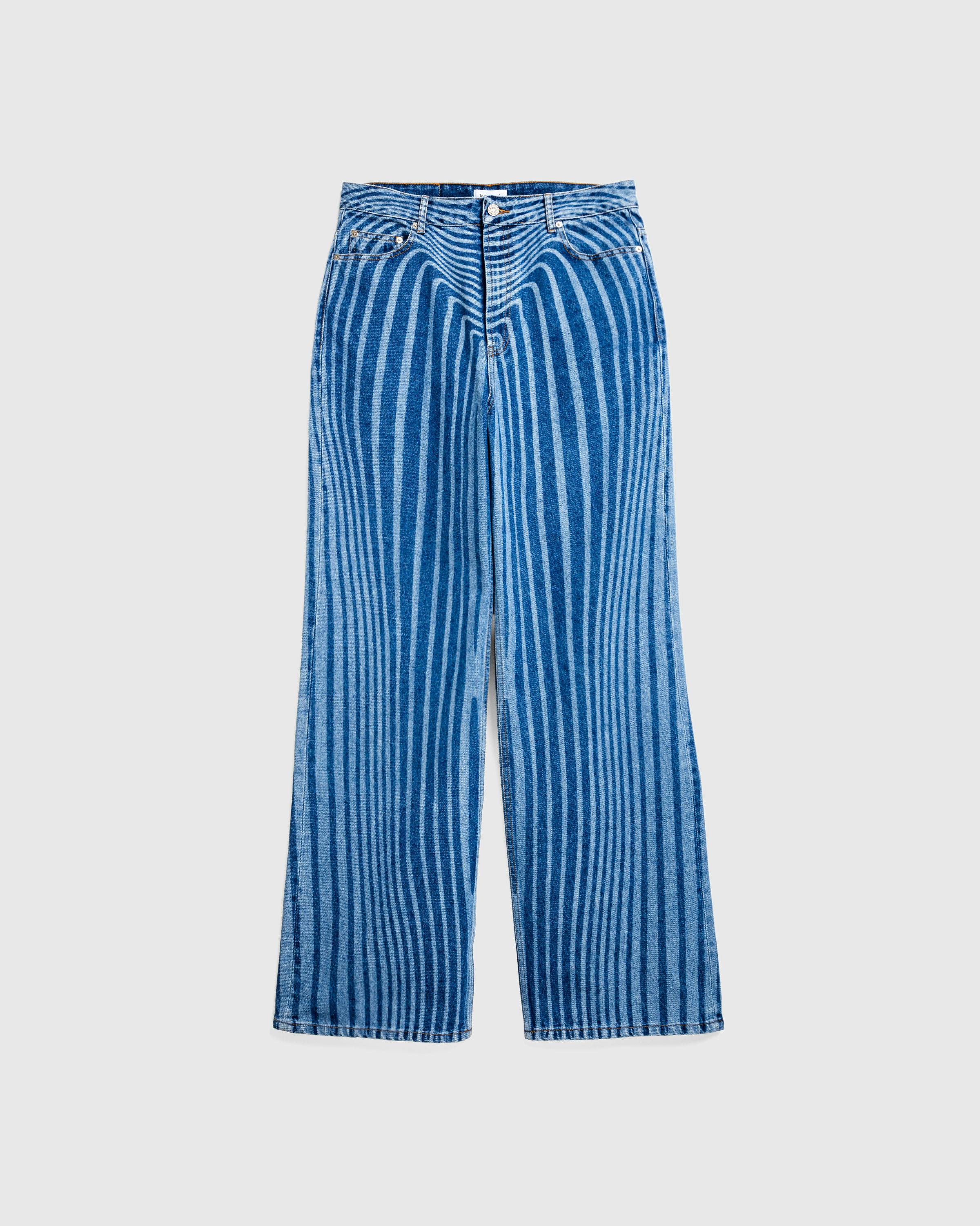 Jean Paul Gaultier – Laser Print Denim Pant Vintage Blue - Denim - Blue - Image 1