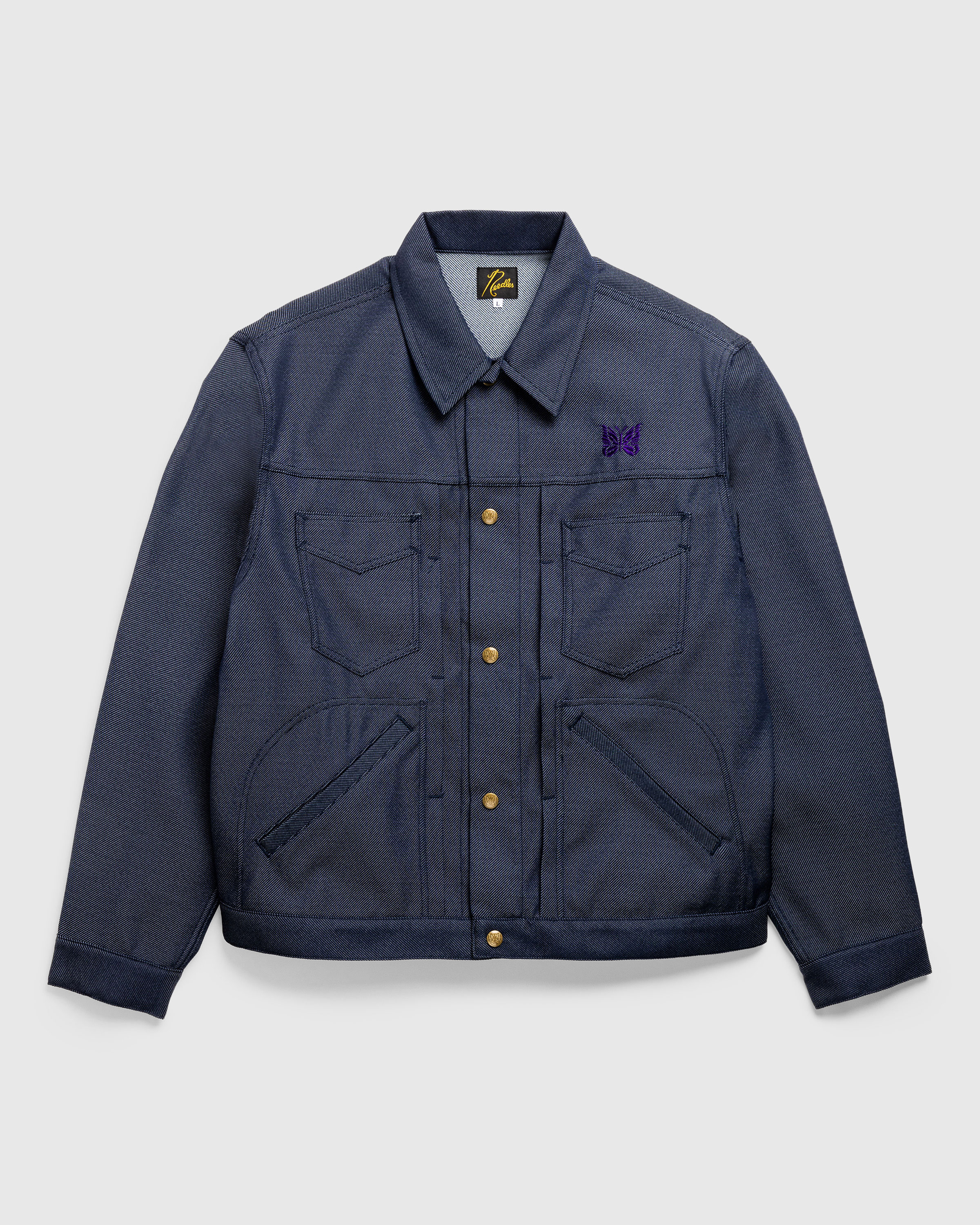 Needles – Penny Jean Jacket Poly Twill Navy - Outerwear - Blue - Image 1